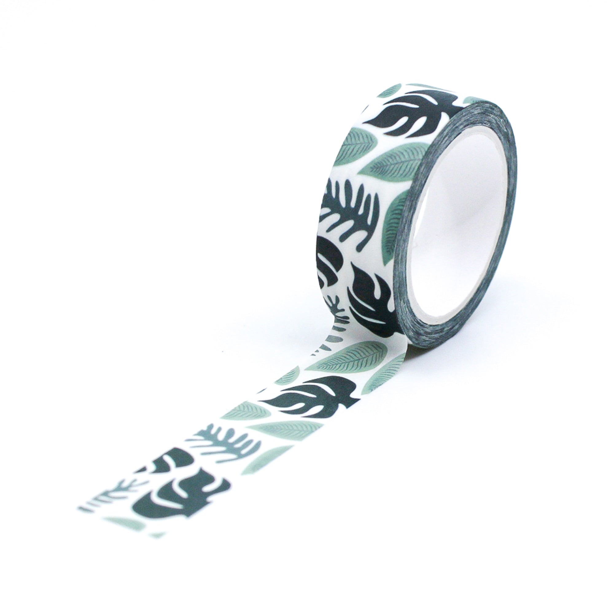 Explore the lushness of the rainforest with our Monstera Leaf Rainforest Washi Tape, adorned with vibrant monstera leaf illustrations. Ideal for adding a touch of tropical beauty and greenery to your projects. This tape is from Maylay Co. and sold at BBB Supplies Craft Shop.