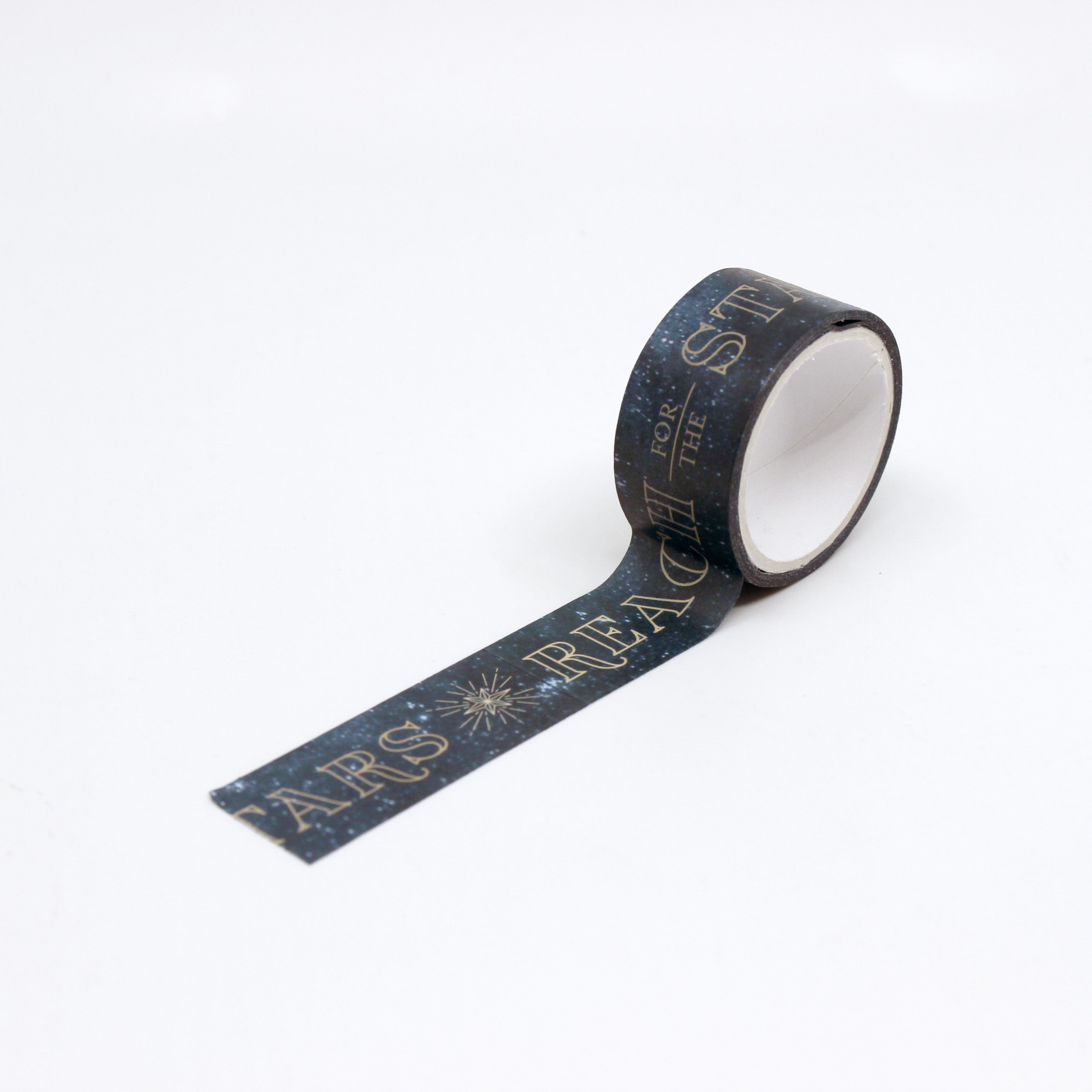 Reach for the Stars Washi Tape: Inspire your creativity with this celestial-themed washi tape featuring stars and constellations. Perfect for adding a dreamy touch to your journals, scrapbooks, or planners. This tape is sold at BBB Supplies Craft Shop.