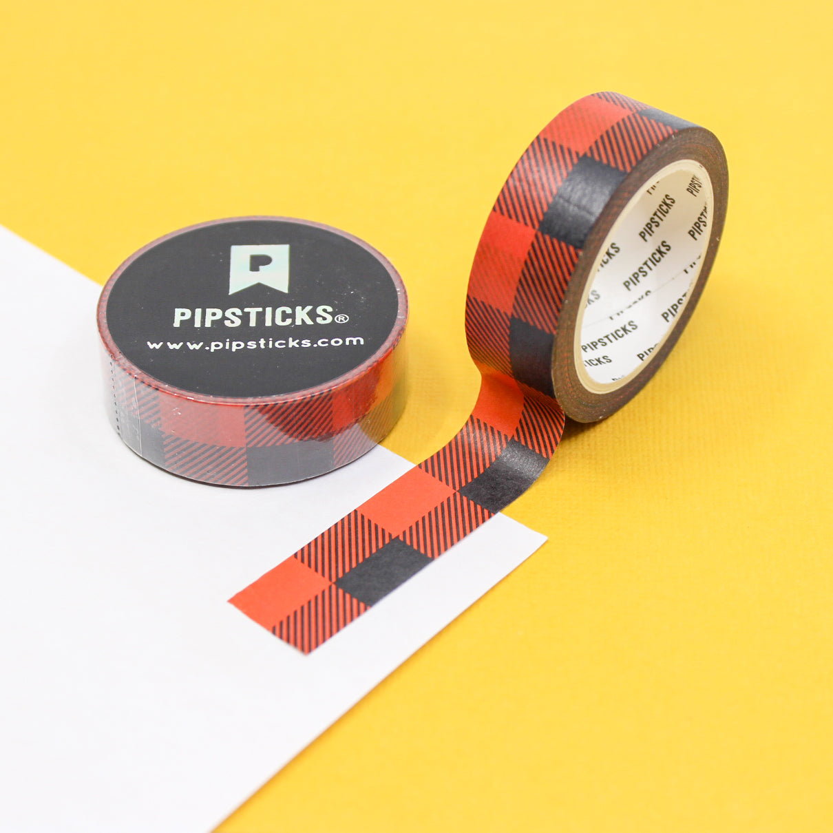 Flannel buffalo plaid washi tape for journals and planners