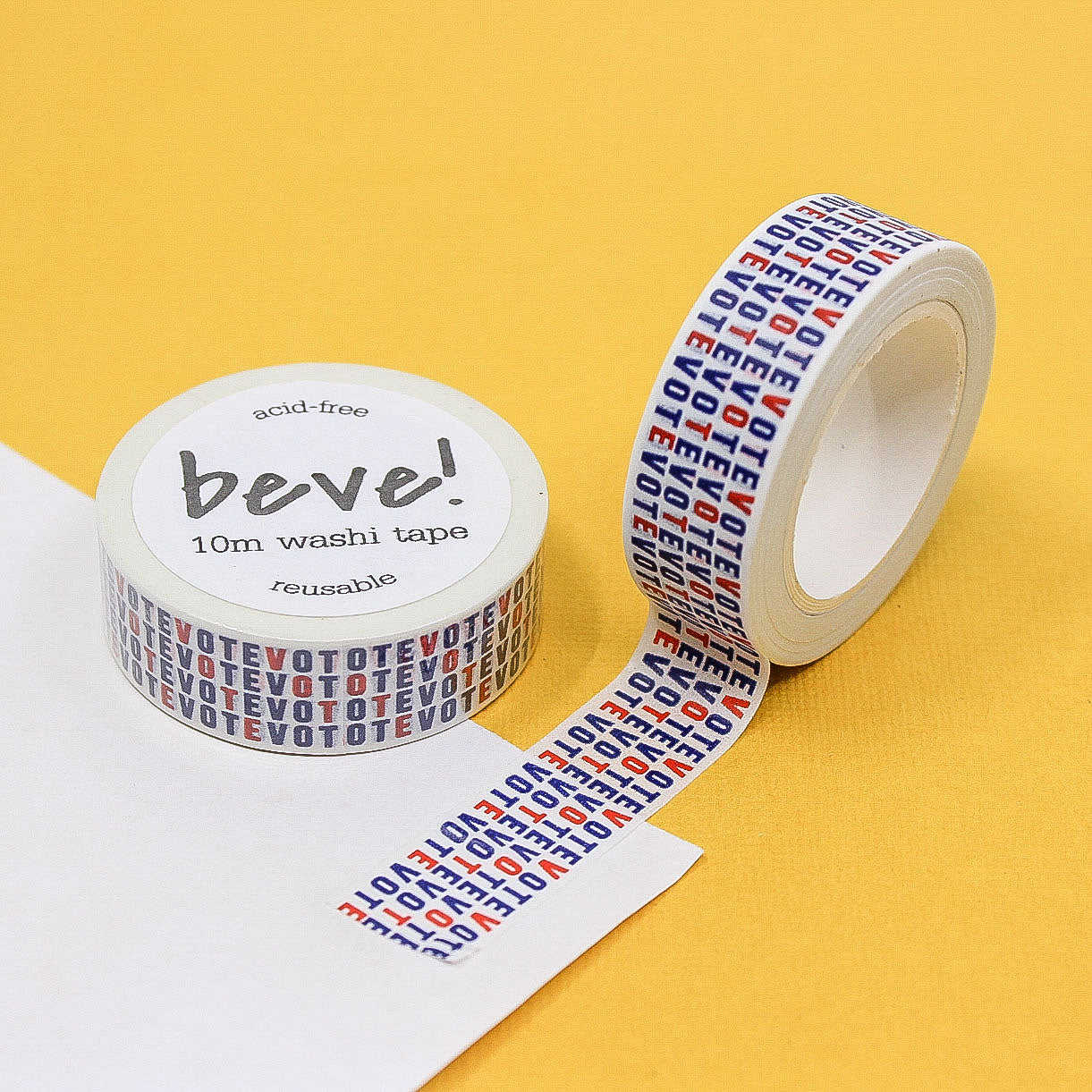 Red White and Blue Vote Washi