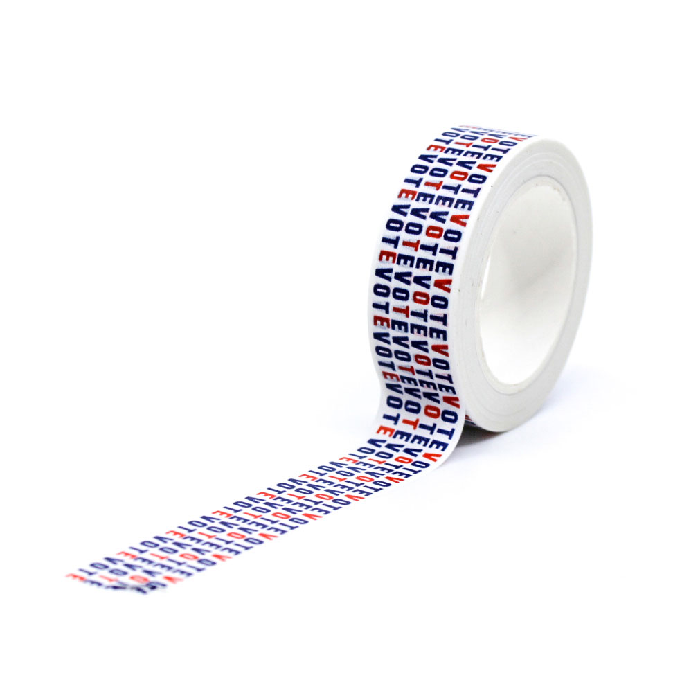 Red White and Blue Vote Washi