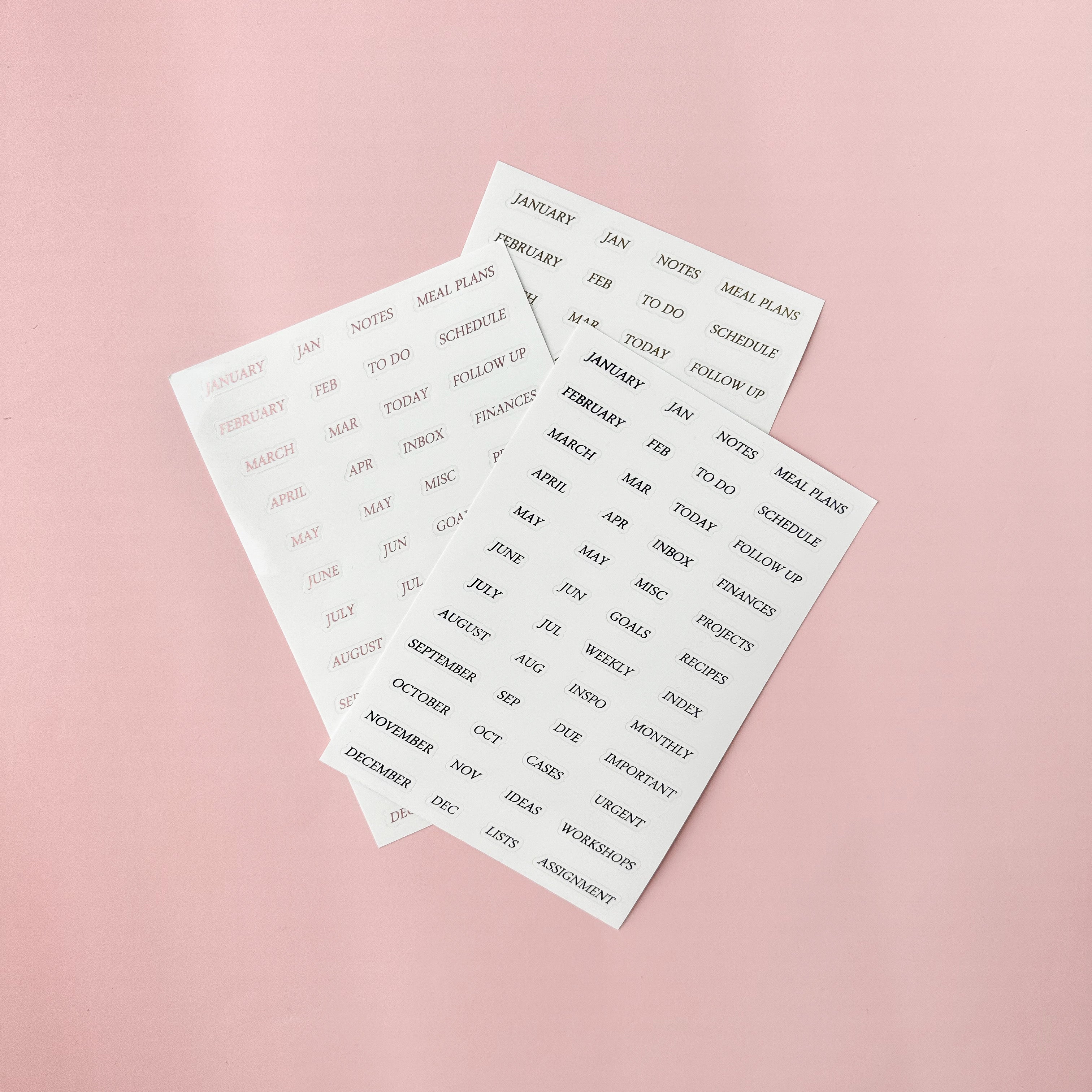Elevate your planning with our Foil Planner & Date Stickers, featuring stylish and shimmering foil designs. Ideal for adding a touch of elegance and organization to your planner spreads. These stickers are sold at BBB Supplies Craft Shop.