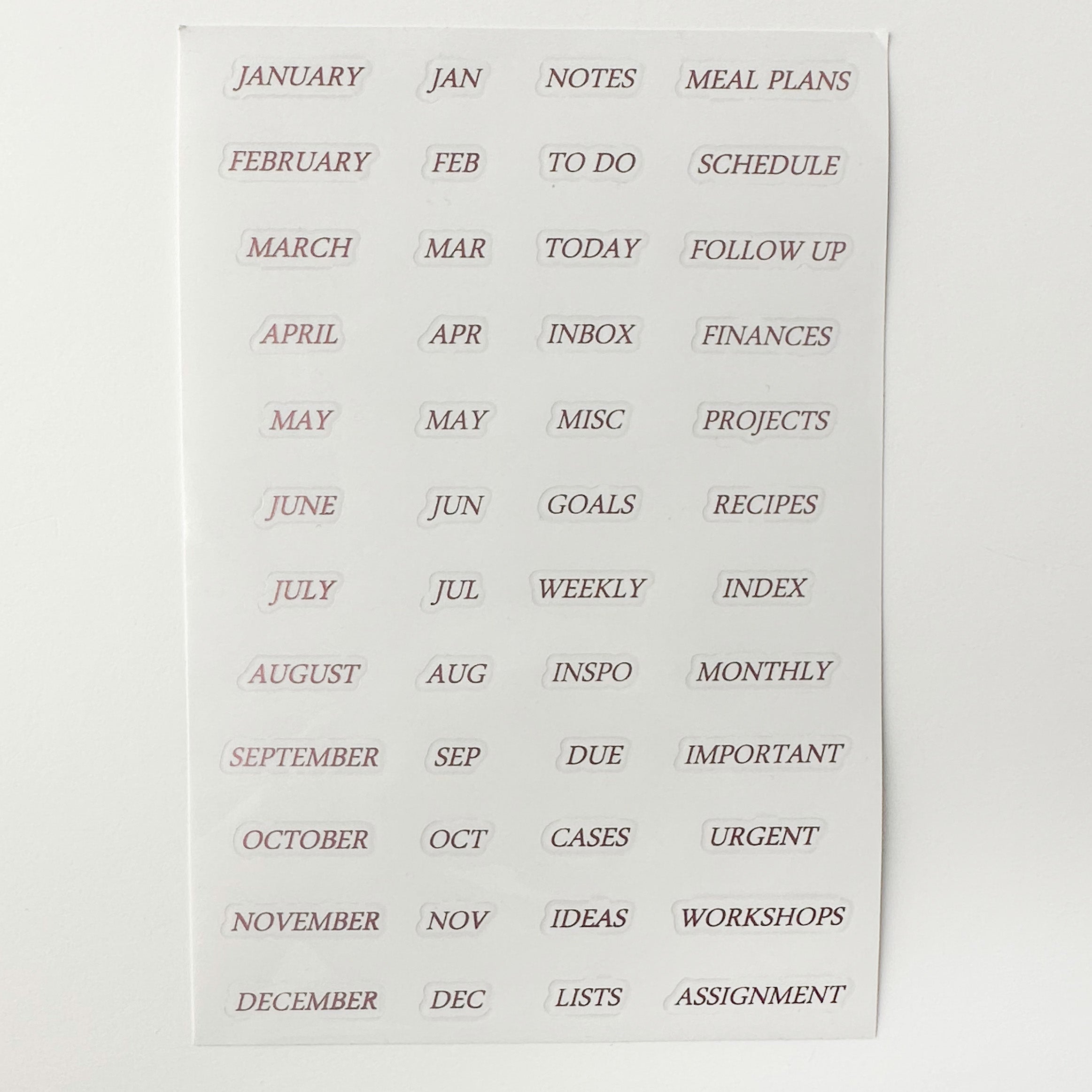 Elevate your planning with our Foil Planner & Date Stickers, featuring stylish and shimmering foil designs. Ideal for adding a touch of elegance and organization to your planner spreads. These stickers are sold at BBB Supplies Craft Shop.