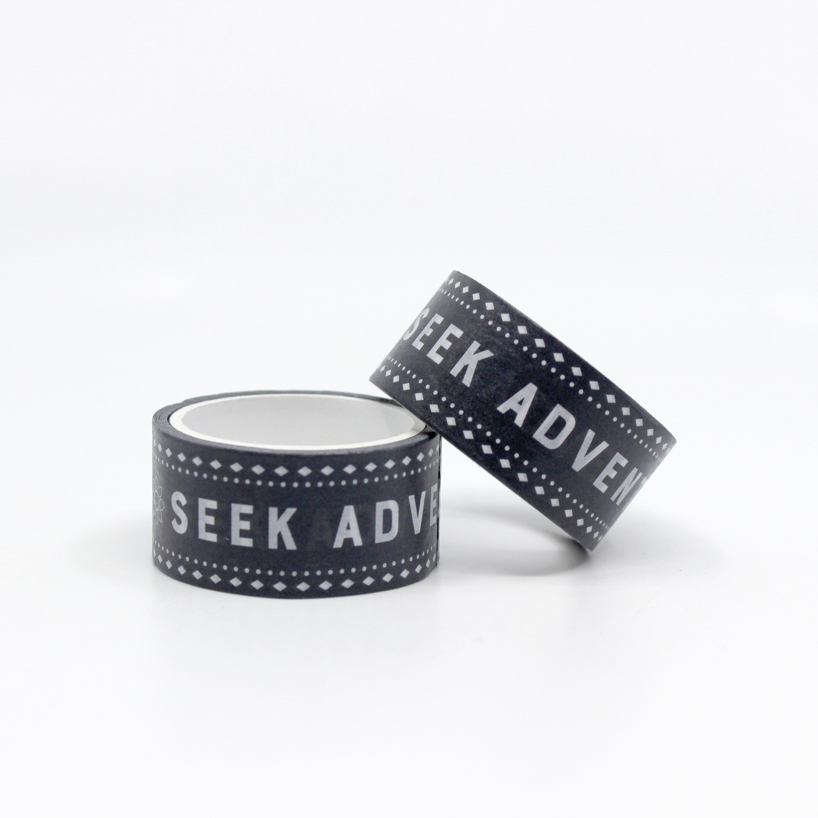 Embrace creativity and adventure with our Seek Adventure Inspirational Washi Tape. Featuring inspiring phrases and motifs, it adds a touch of wanderlust and positivity to your crafts. This tape is sold at BBB Supplies Craft Shop.