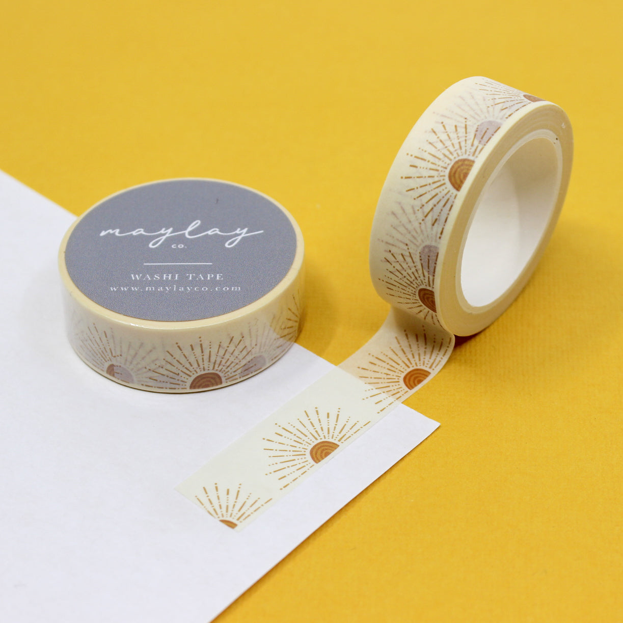 Beautiful zen sunrise washi tape from Maylay Co and sold at BBB Supplies Craft Shop.