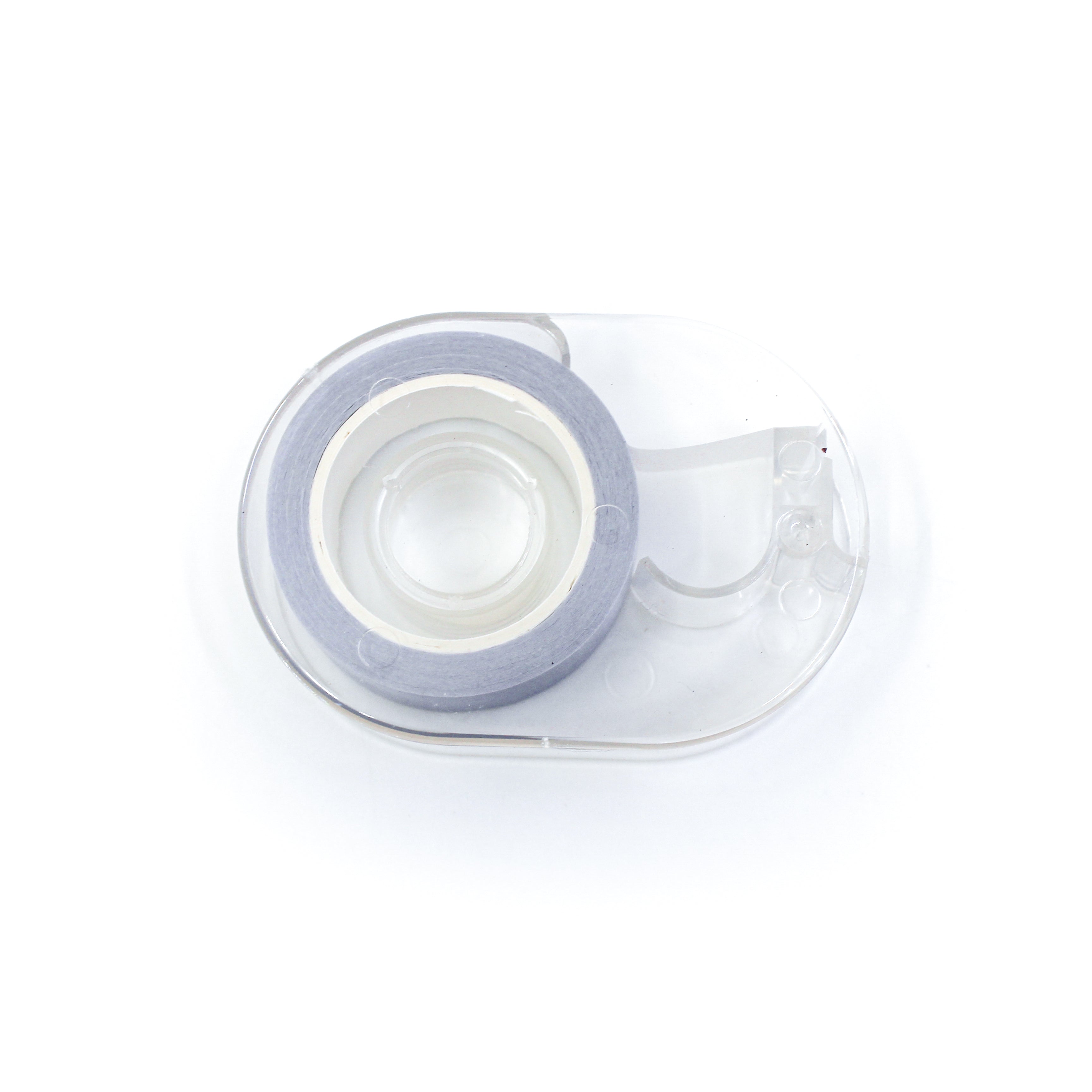 Clear plastic washi tape cutter designed for one standard roll