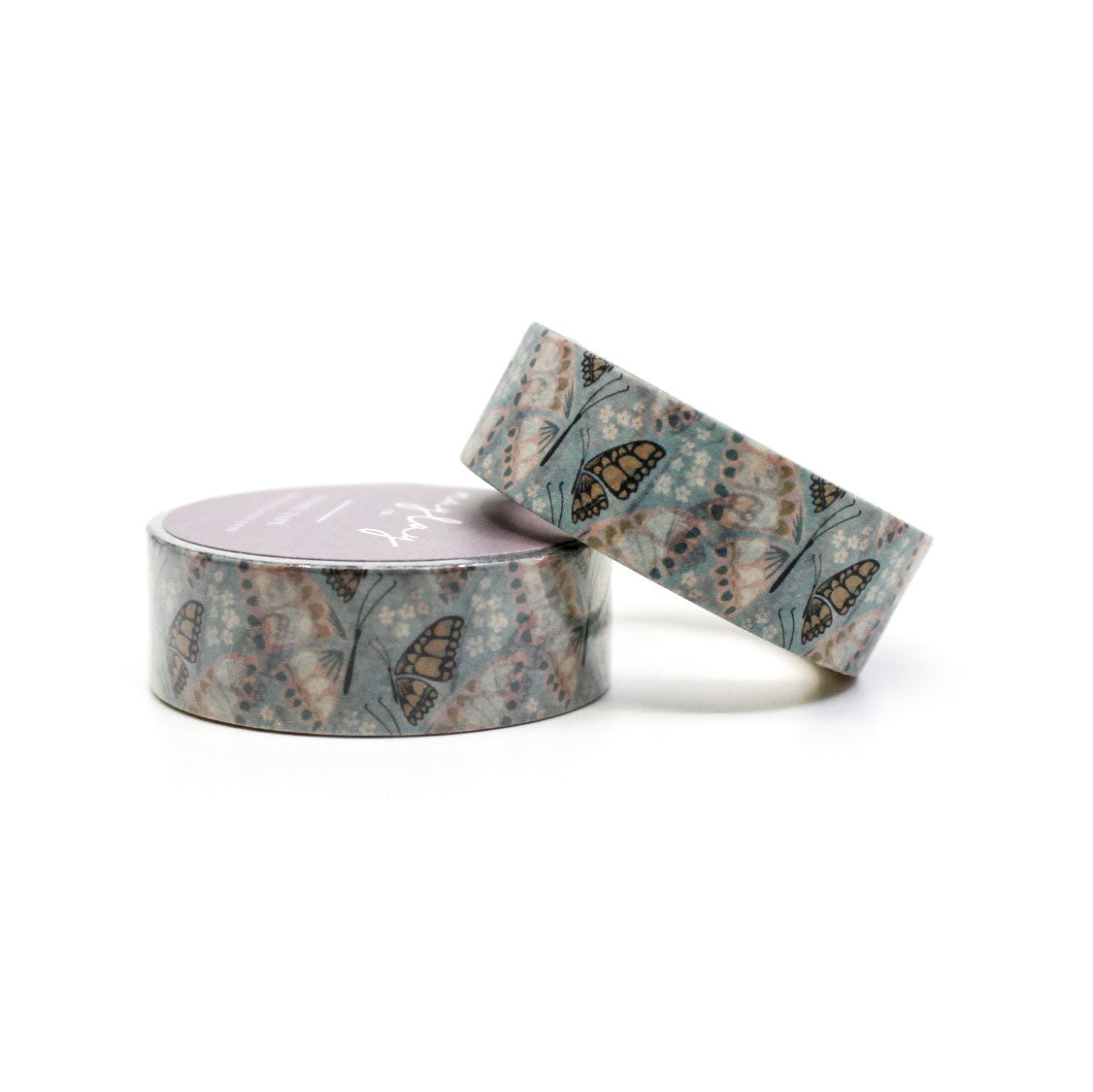 Soft Blue Butterflies Washi