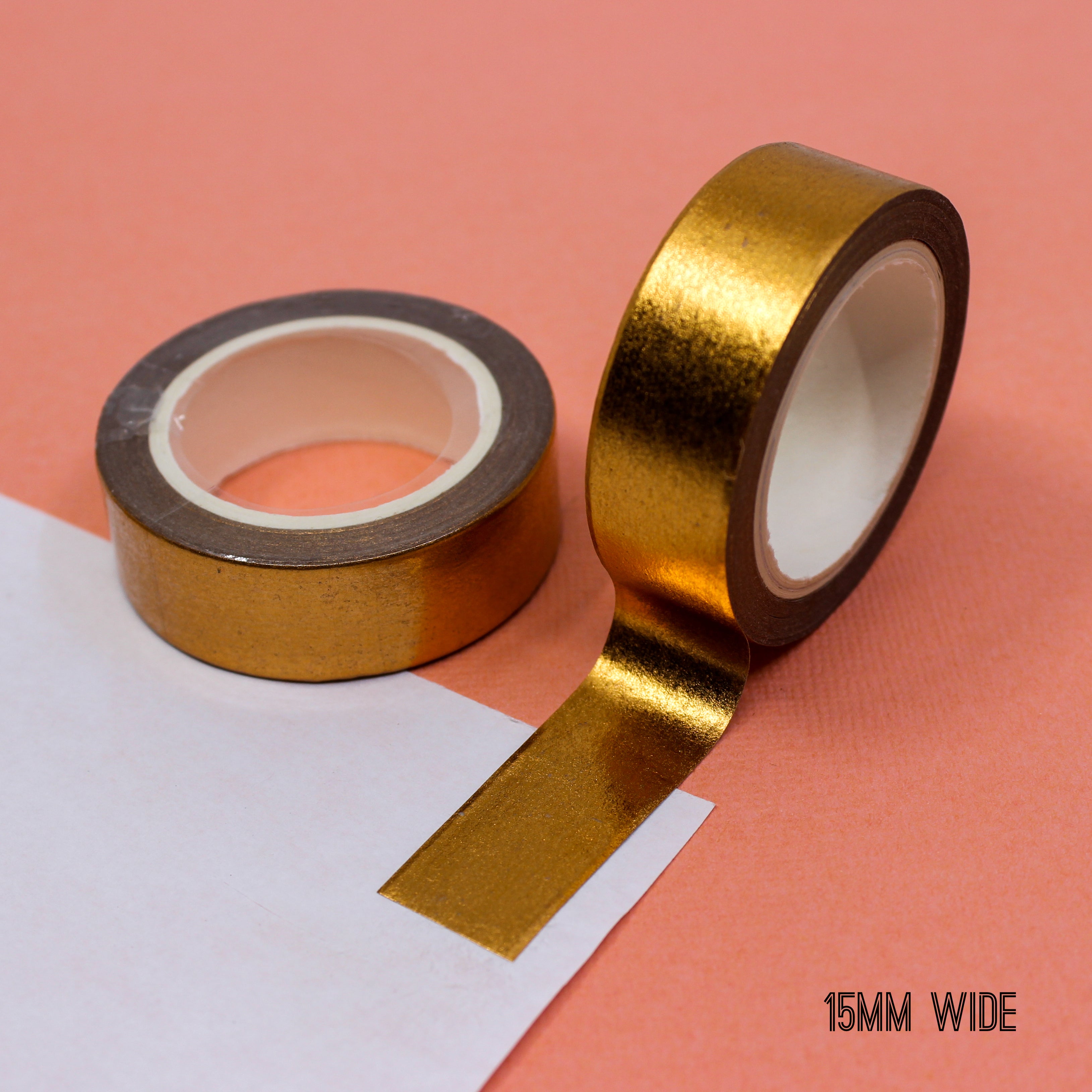 Add a touch of luxury to your crafts with our solid foil washi tape, featuring a stunning metallic Copper finish that brings an elegant and glamorous flair to your projects. These solid foil tapes are only sold exclusively at BBB Supplies Craft Shop.