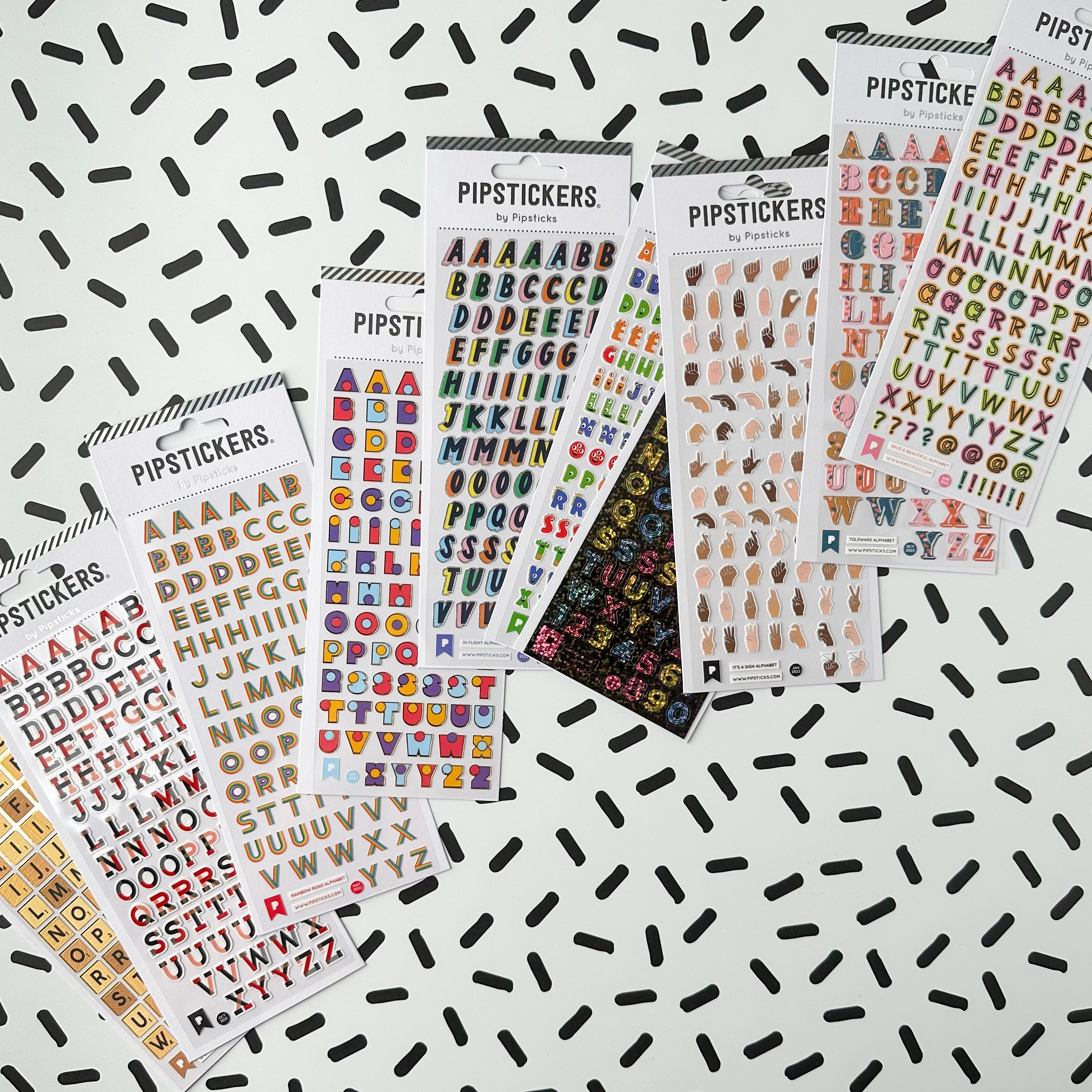 Colorful and Fun Letter Sticker Sheets