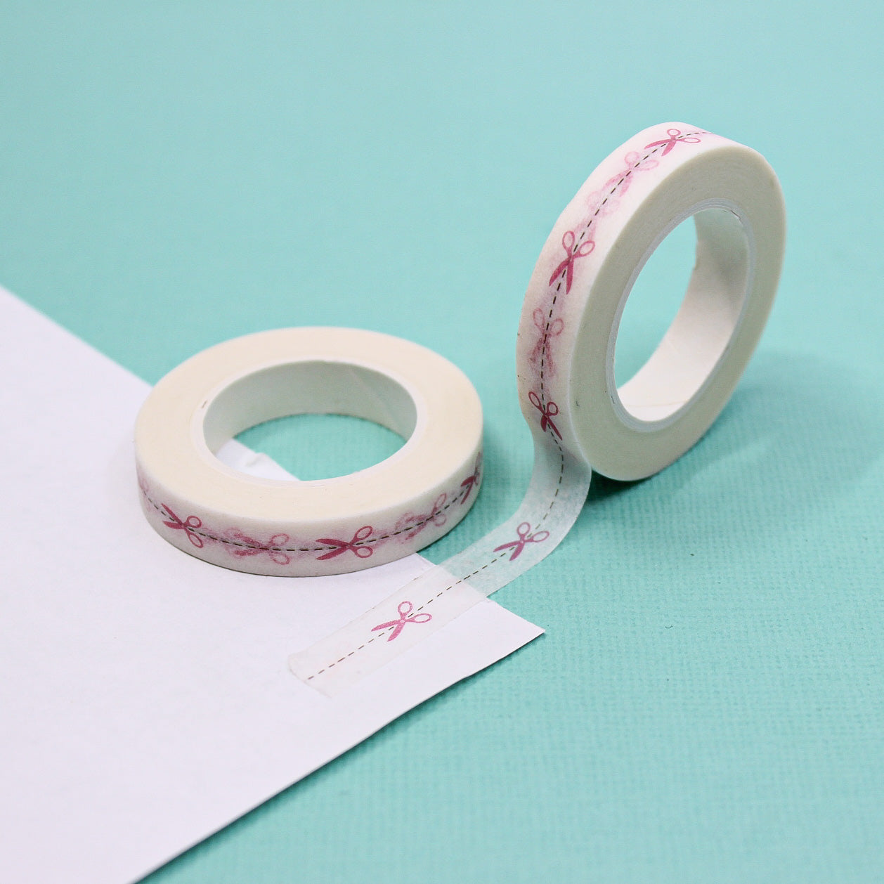 Perfect for adding a crafty flair to your scrapbooking, journaling, or card-making endeavors. This tape is sold at BBB Supplies Craft Shop.
