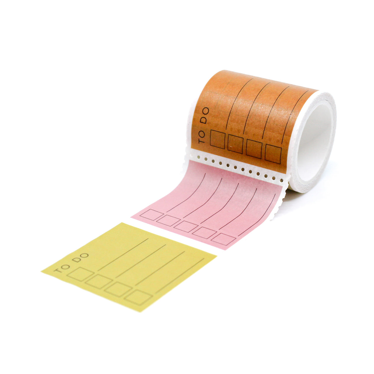 Stay organized with To-Do List Washi Tape Stamps, a practical tool for adding task lists to your planner or journal. Ideal for a functional and visually appealing way to manage your tasks. This tape is from The Completist and sold at BBB Supplies Craft Shop.