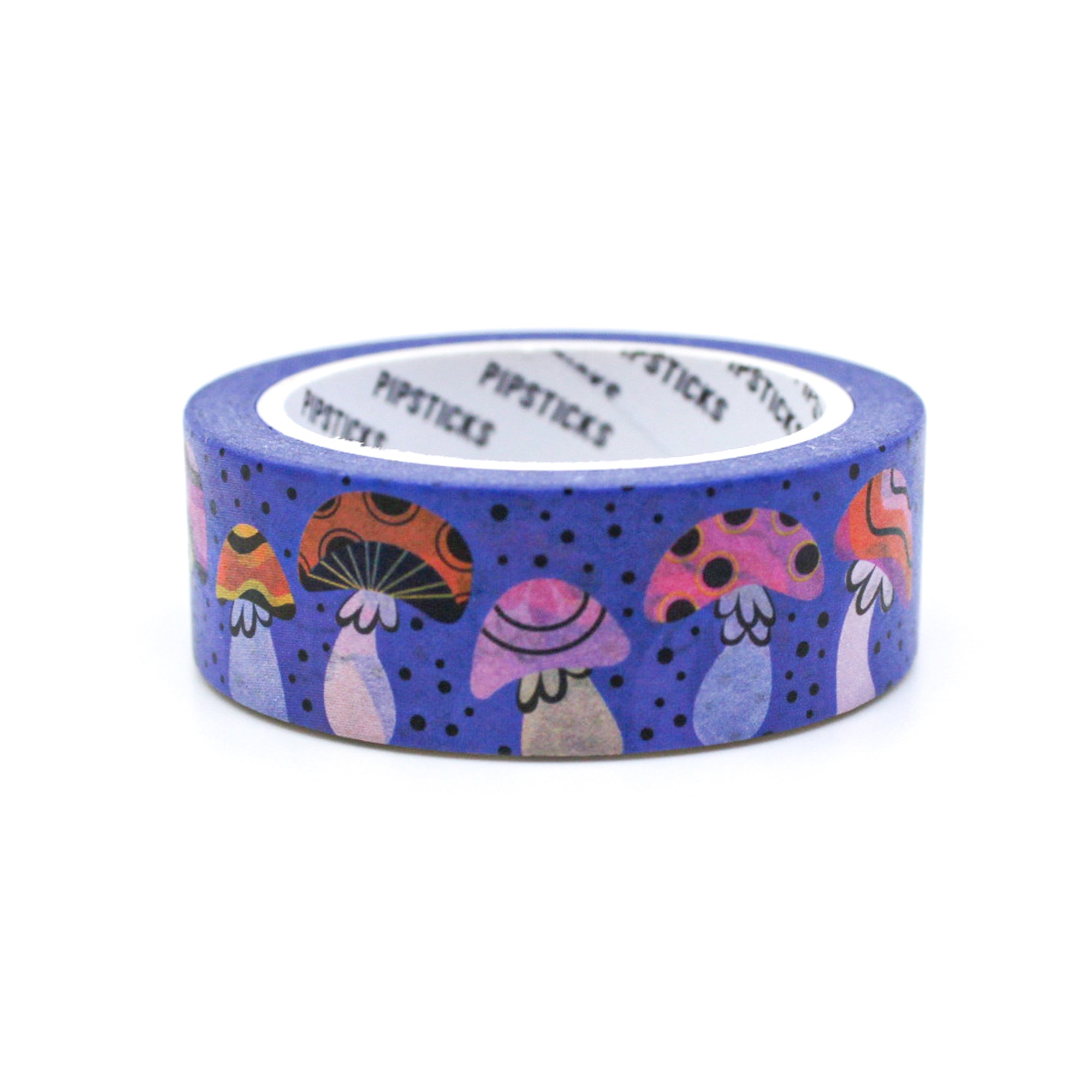 Embark on a whimsical journey with our twilight flight mushroom washi tape, featuring enchanting mushrooms in a twilight setting, evoking a sense of magic and wonder in your crafts. This tape is designed by Pipsticks and sold at BBB Supplies Craft Shop.