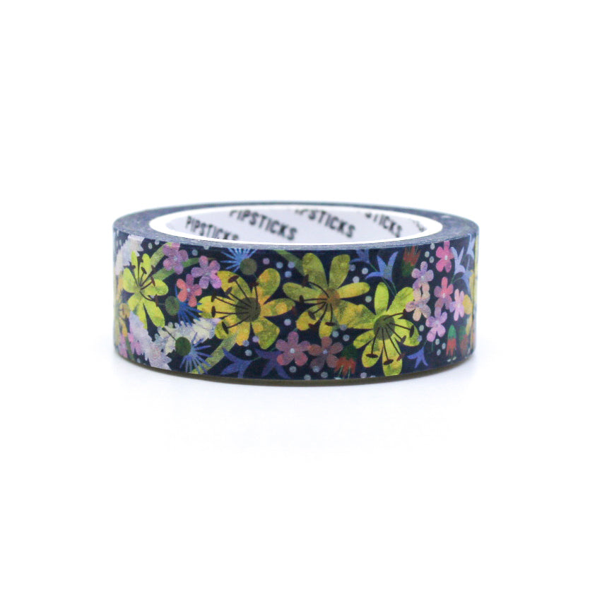 Vibrant Painterly Floral Washi