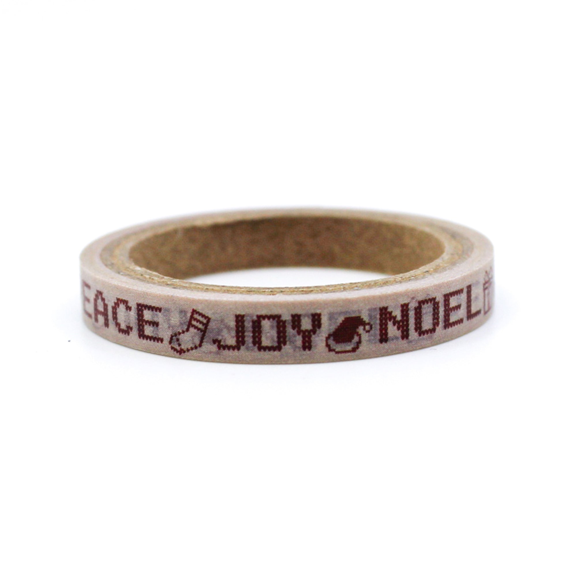 Infuse your creations with the spirit of vintage Christmas using our Washi tape adorned with classic holiday phrases, capturing the warmth and nostalgia of traditional holiday greetings. This tape is sold at BBB Supplies Craft Shop.