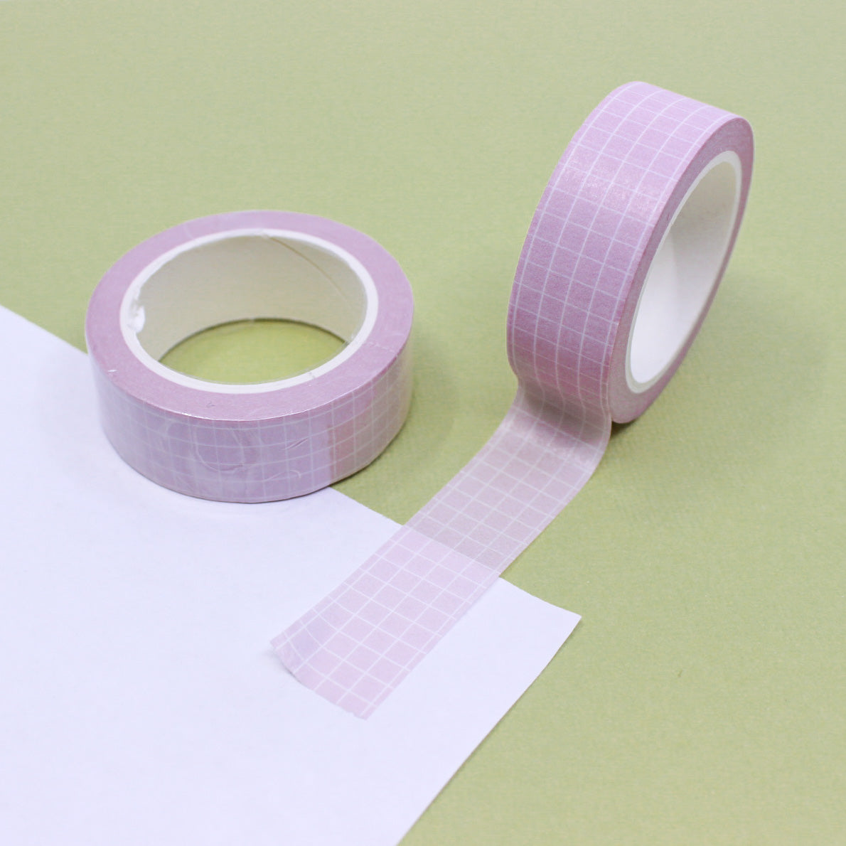 Soft neutrals grid washi tape in shades of soft pink, blush, light tan, and brown, featuring a minimalist grid pattern perfect for elegant and organized crafts.