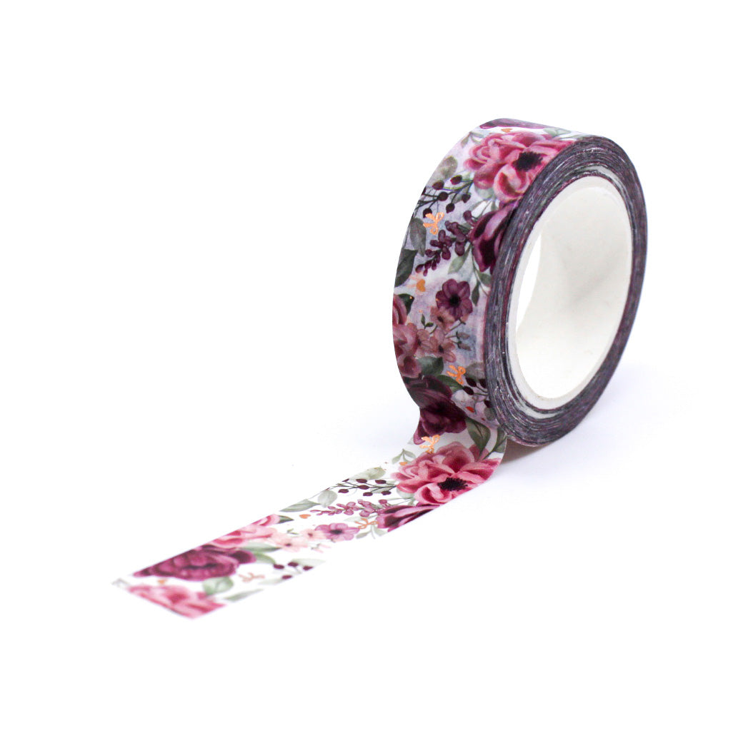 Foil Coquette Bow Floral Washi