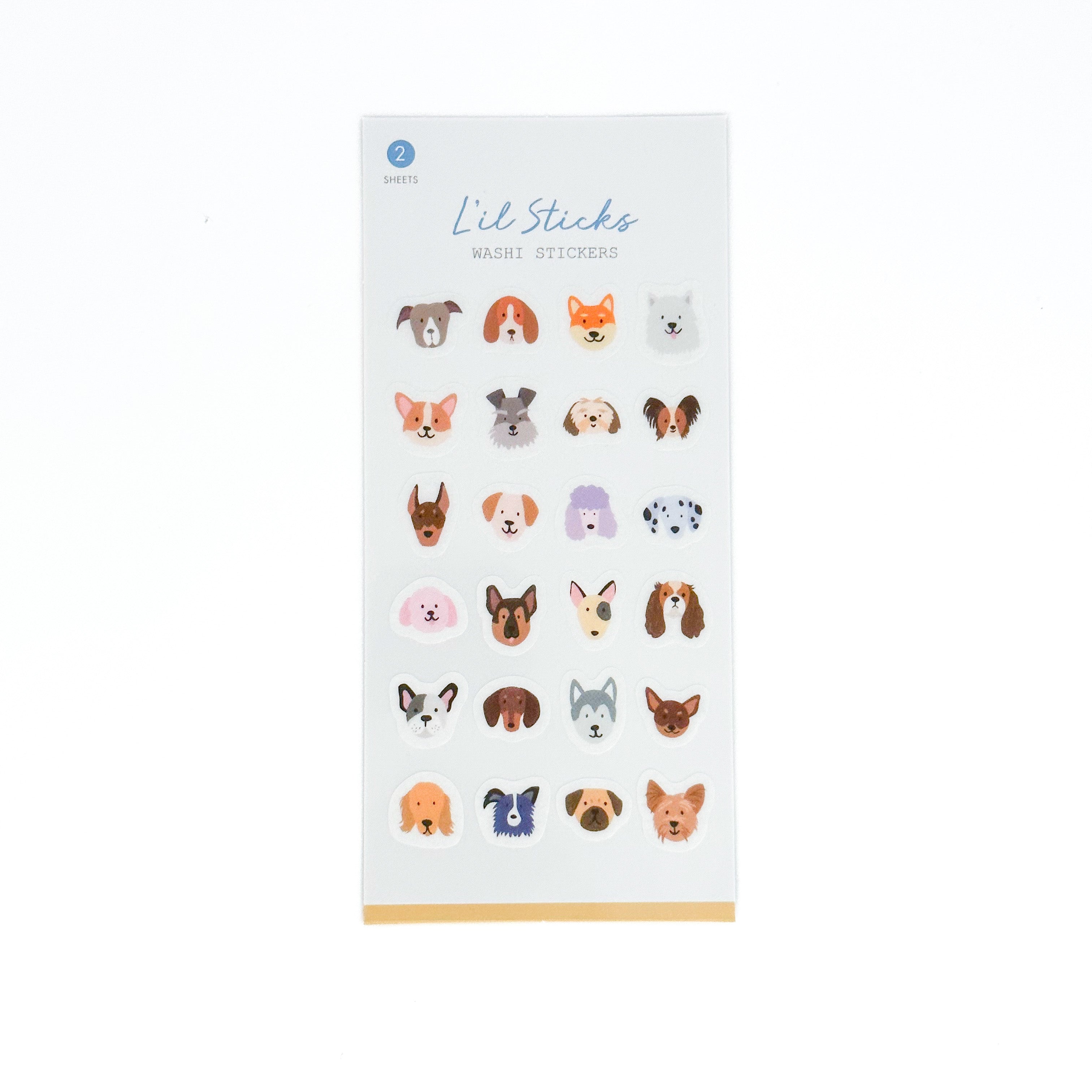 These dog stickers are carefully crafted with intricate details, offering a charming assortment of designs that are ideal for planning, marking important events, or adding decorative touches to your pages. These are from Girl of all Work and sold at BBB Supplies Craft Shop.