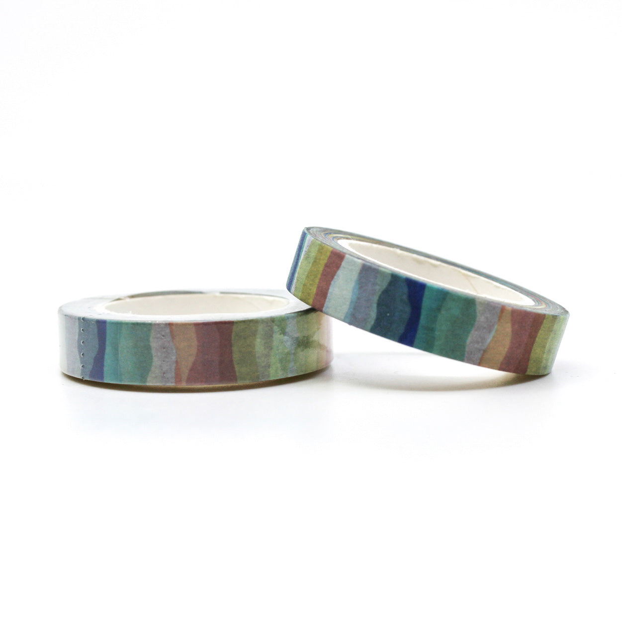 Bring the freshness of spring to your crafts with this delightful watercolor wave pattern washi tape. The soft colors and flowing design are perfect for adding a touch of nature-inspired beauty to your projects. Ideal for scrapbooking, journaling, card making, and more. This tape is sold at BBB Supplies Craft Shop.