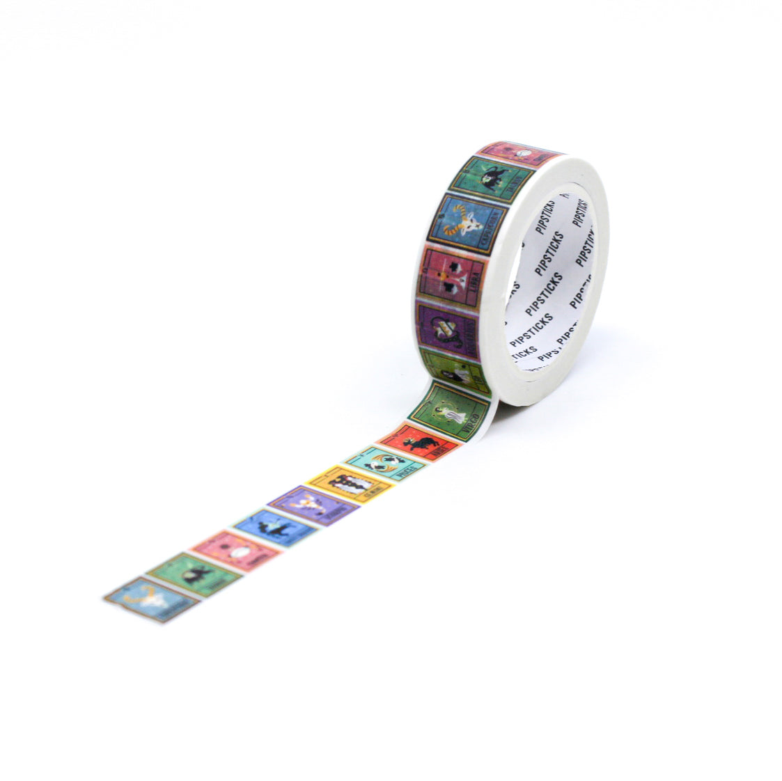 Discover your astrological destiny with our 'What's Your Sign' Zodiac Washi Tape, adorned with the twelve zodiac signs. Ideal for adding a touch of celestial mystique to your projects. This tape is from Pipsticks and sold at BBB Supplies Craft Shop.
