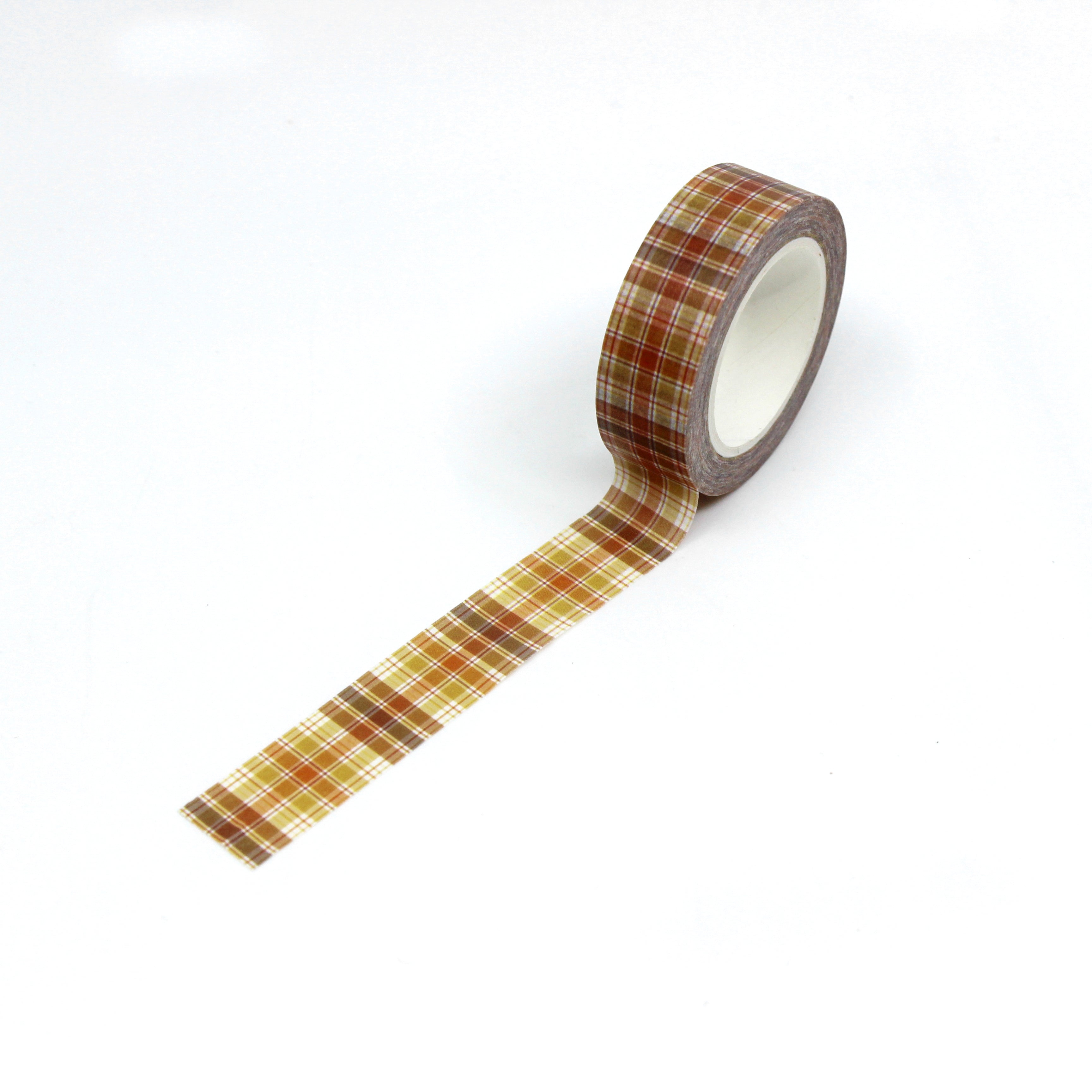Yellow Spring Plaid Washi Tape: Brighten up your spring crafts with our Yellow Spring Plaid Washi Tape. This tape features a charming plaid pattern in cheerful yellow tones, perfect for adding a touch of sunshine to your projects. Use it to decorate cards, scrapbook pages, or gift wrap, and bring a pop of color to your springtime creations.