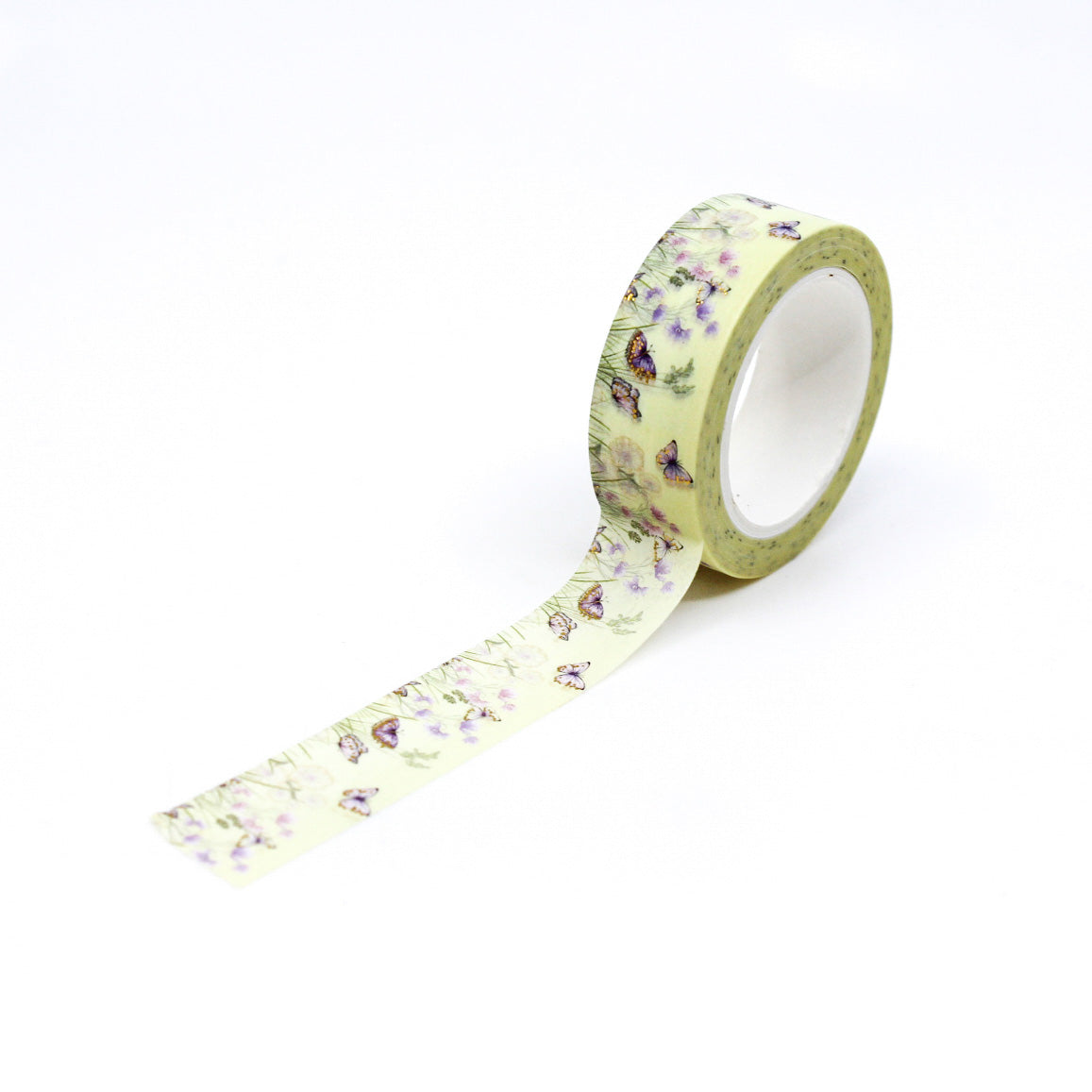 Spring Wild Flowers and Butterflies Washi Tape: This washi tape features a charming design of spring wildflowers and butterflies, adding a touch of nature's beauty to your crafts and projects. This tape is sold at BBB Supplies Craft Shop.