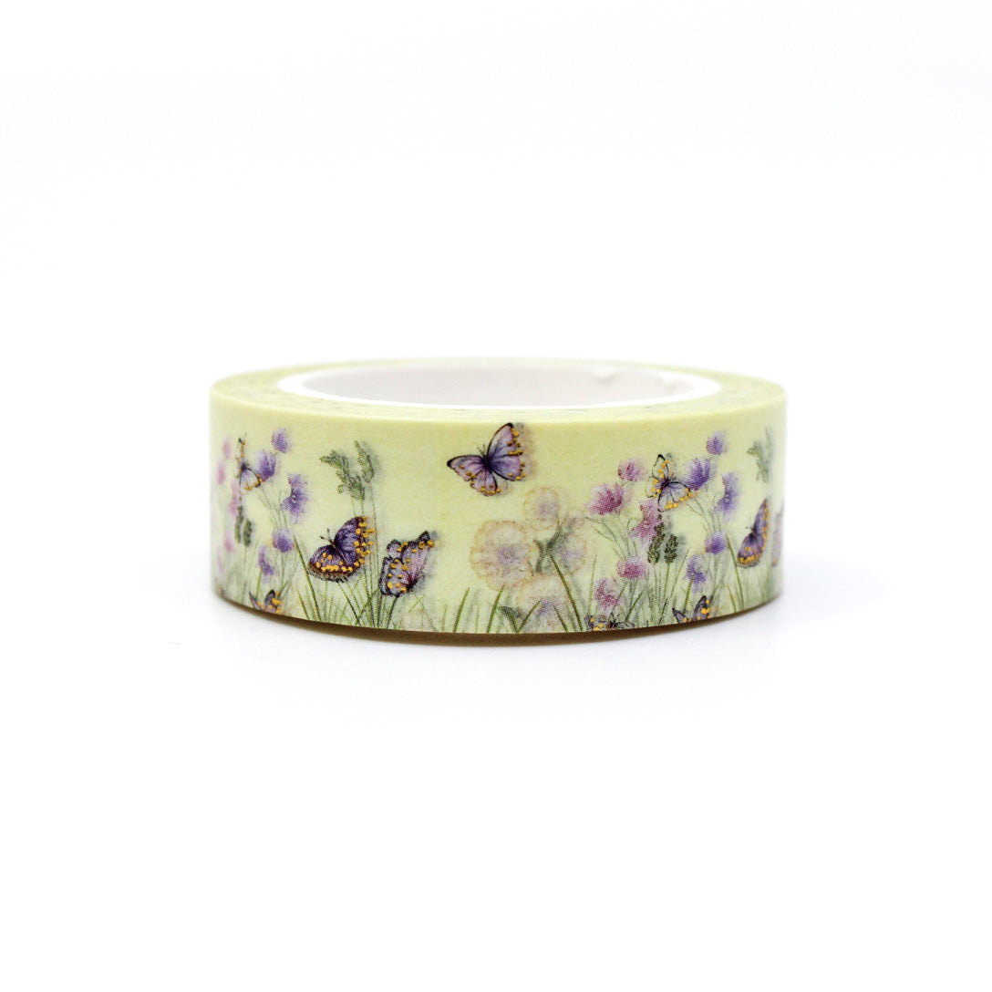 Spring Wild Flowers and Butterflies Washi Tape: This washi tape features a charming design of spring wildflowers and butterflies, adding a touch of nature's beauty to your crafts and projects. This tape is sold at BBB Supplies Craft Shop.
