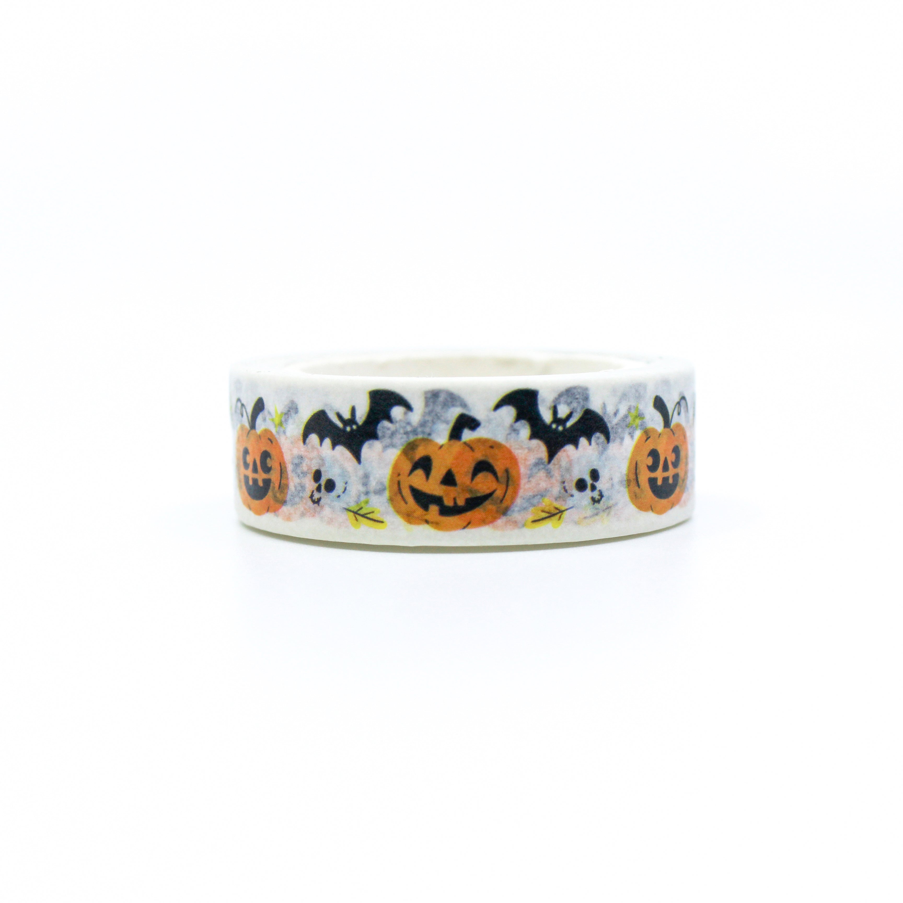 This is an orange pumpkin themed view of washi tapes from BBB Supplies Craft Shop
