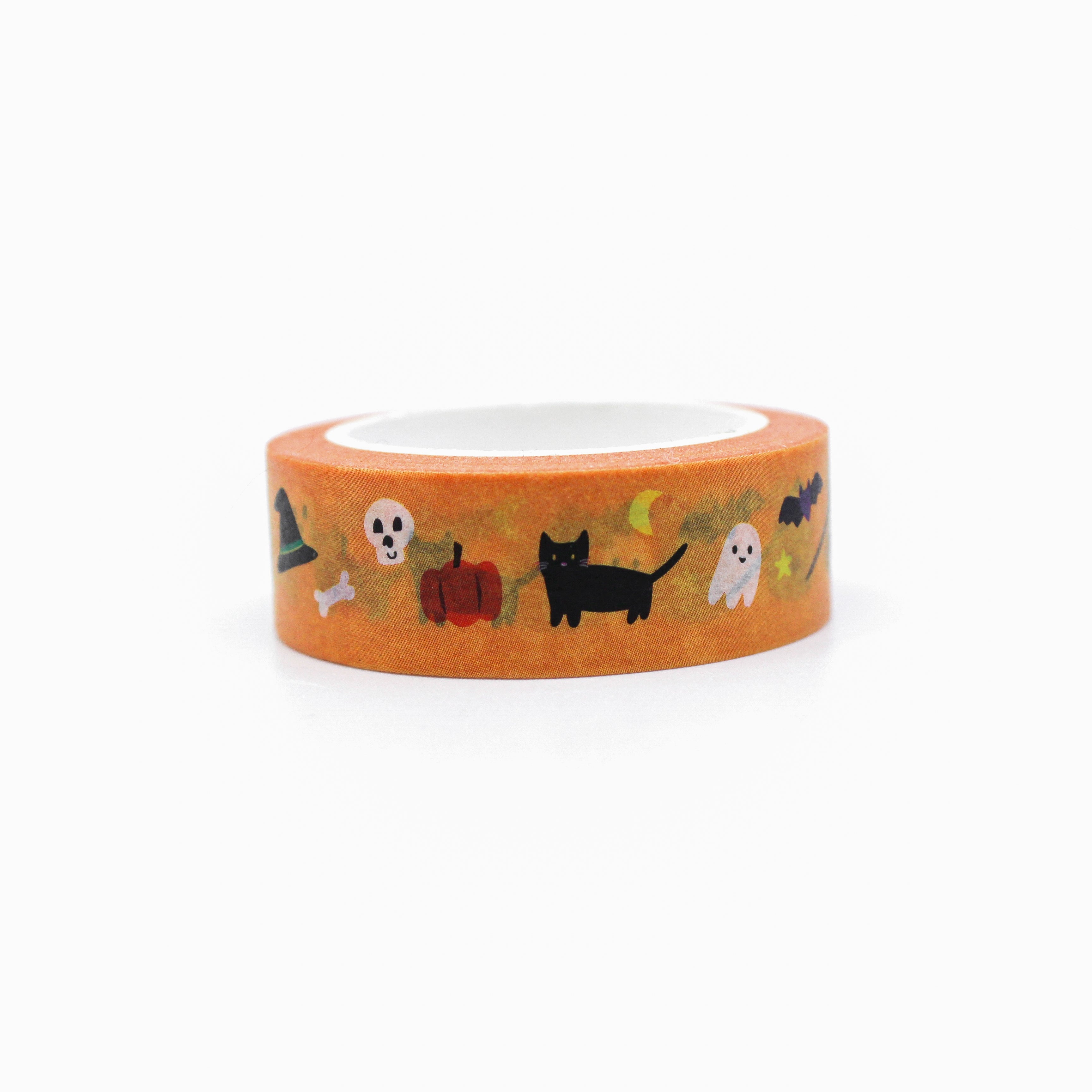 This is a scary Halloween night themed view of washi tape from BBB Supplies Craft Shop