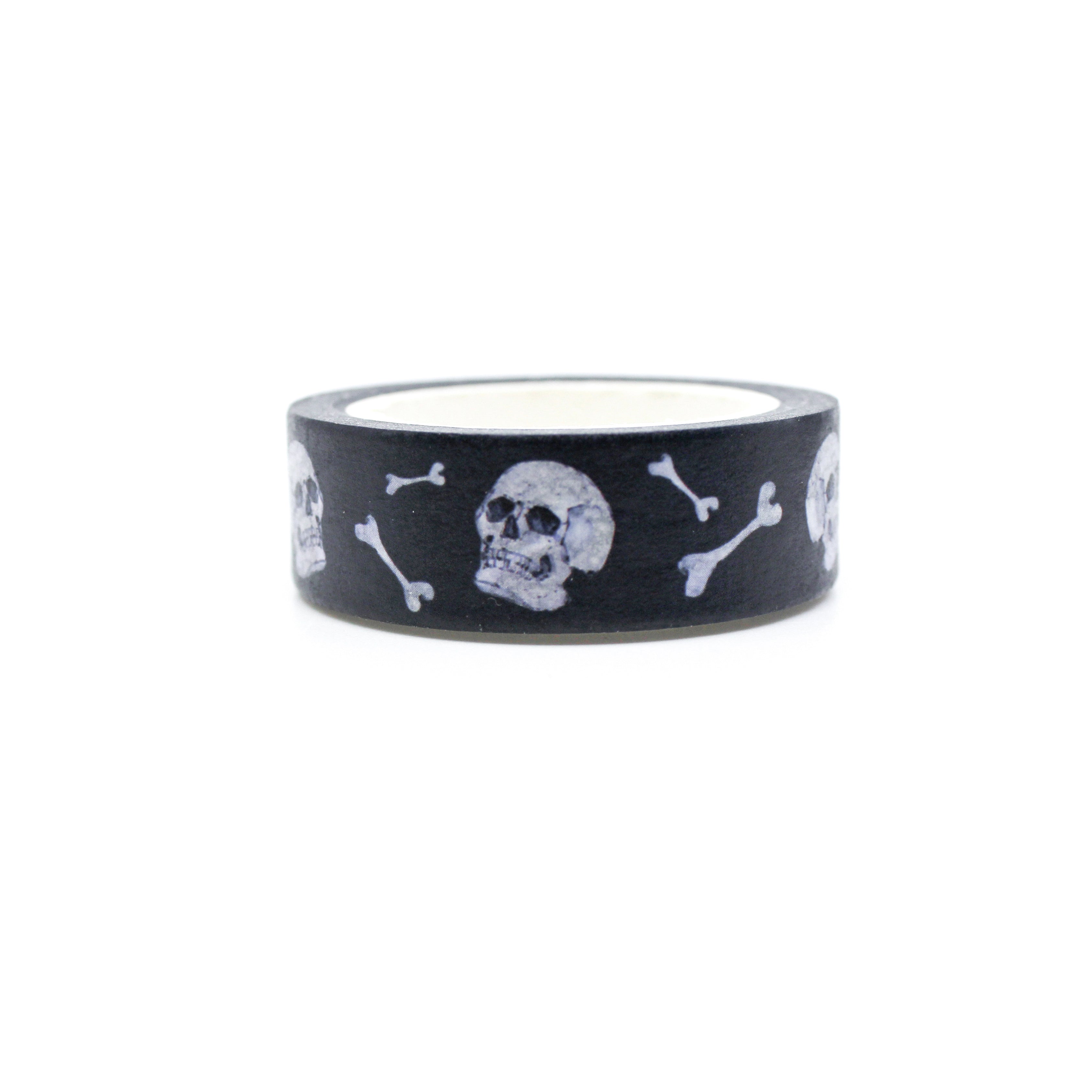 This is spooky skeleton themed view of washi tapes from BBB Supplies Craft Shop