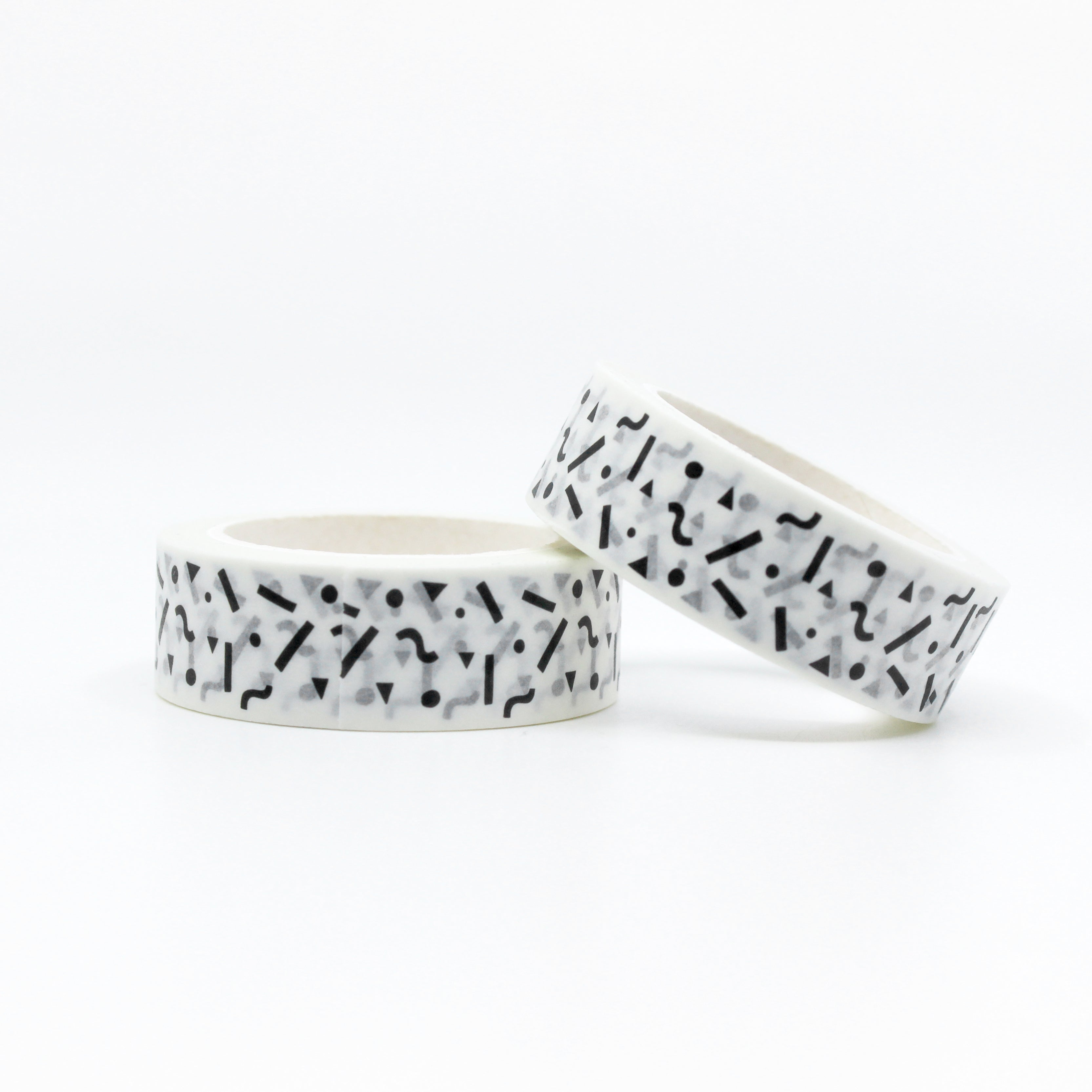 This is a roll of black squiggles with white background washi tapes from BBB Supplies Craft Shop