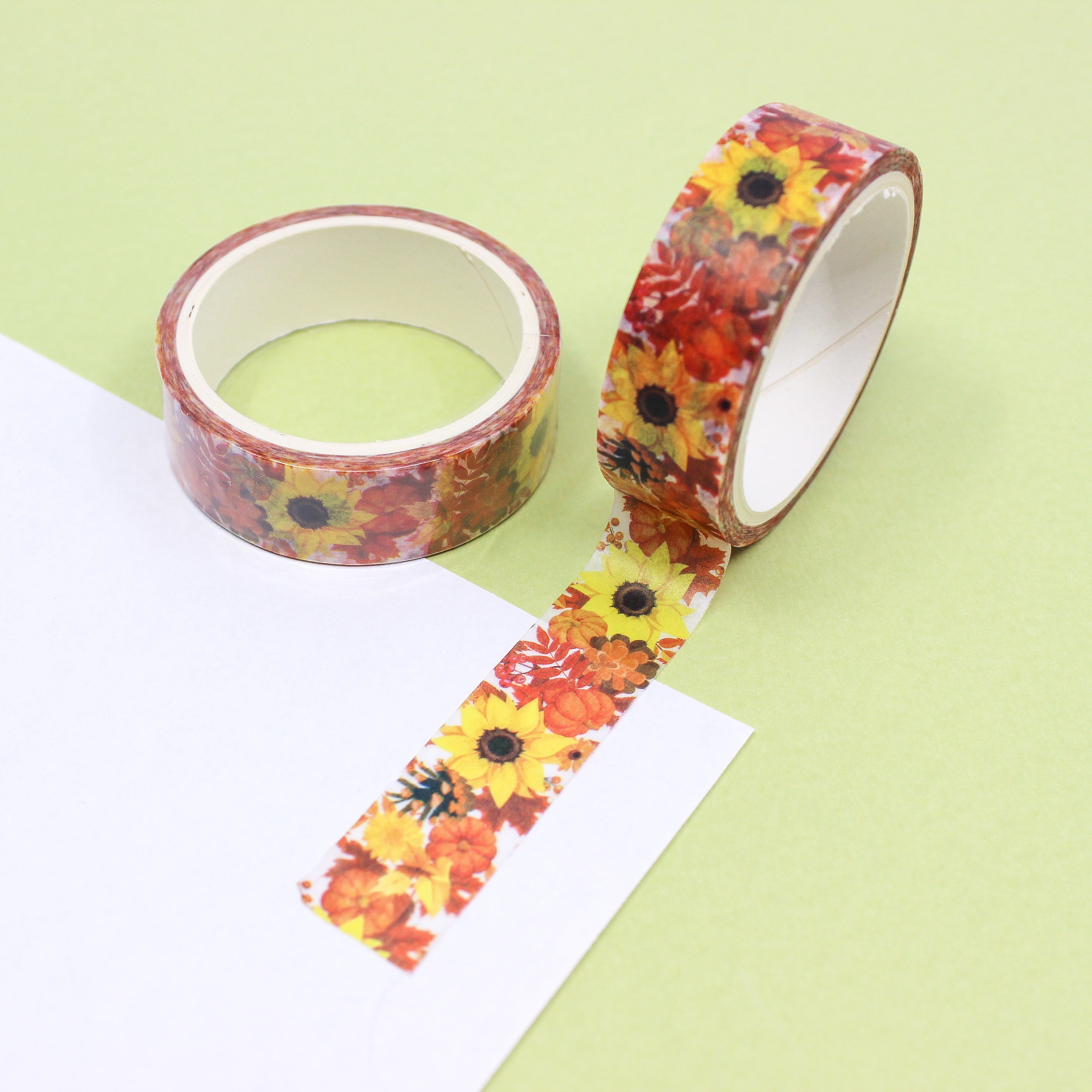 This is a chrysanthemum autumn themed washi tape from BBB Supplies Craft Shop