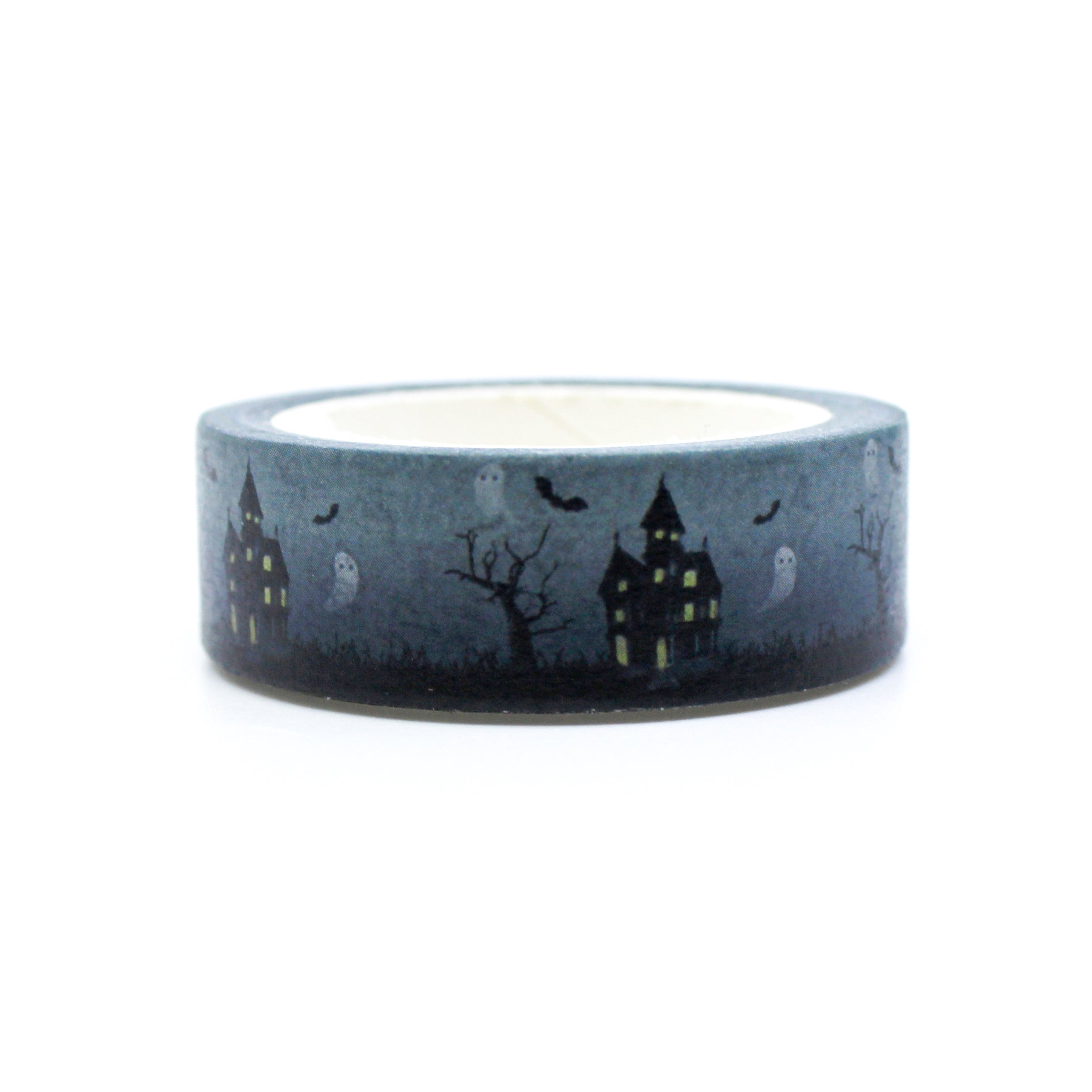 This is a black vampire castle themed view of washi tapes from BBB Supplies Craft Shop