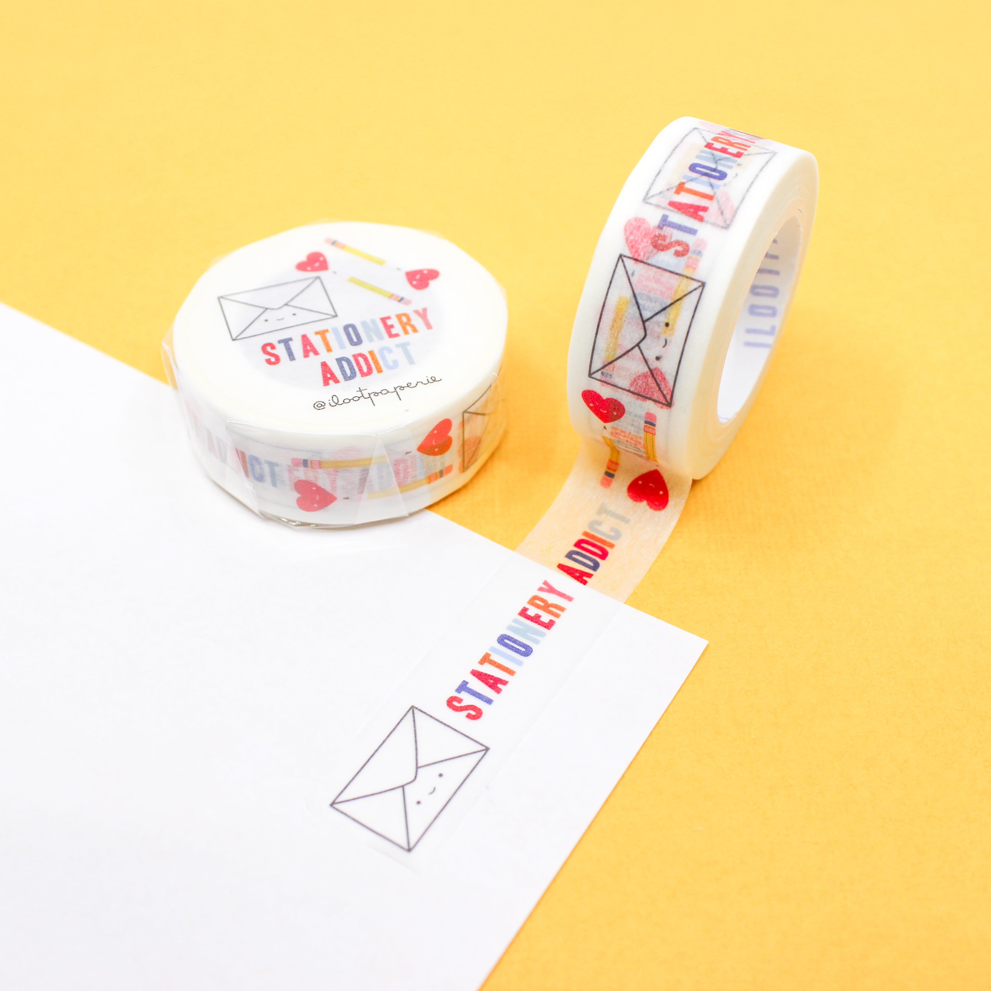 This is a cute stationery addict washi tape from BBB Supplies Craft Shop
