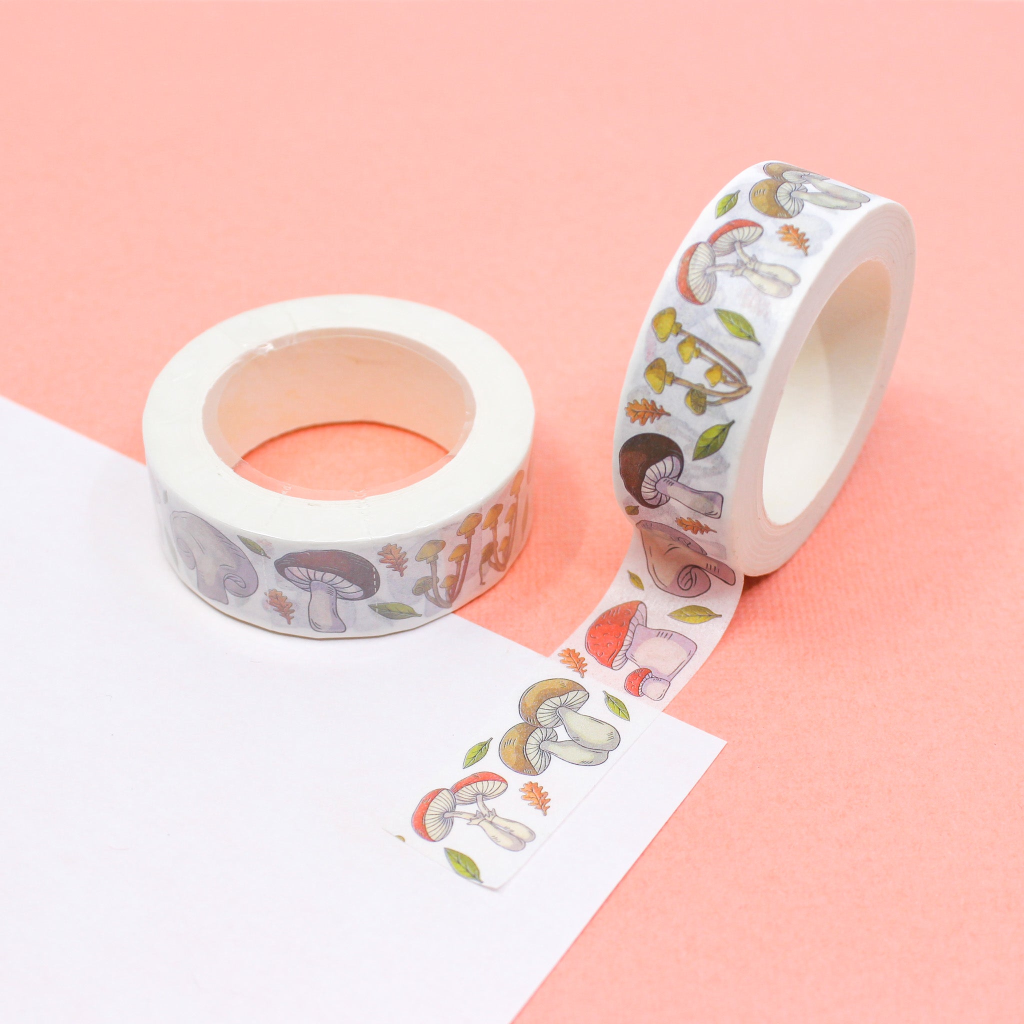 This is a yummy cooking mushrooms pattern washi tape from BBB Supplies Craft Shop