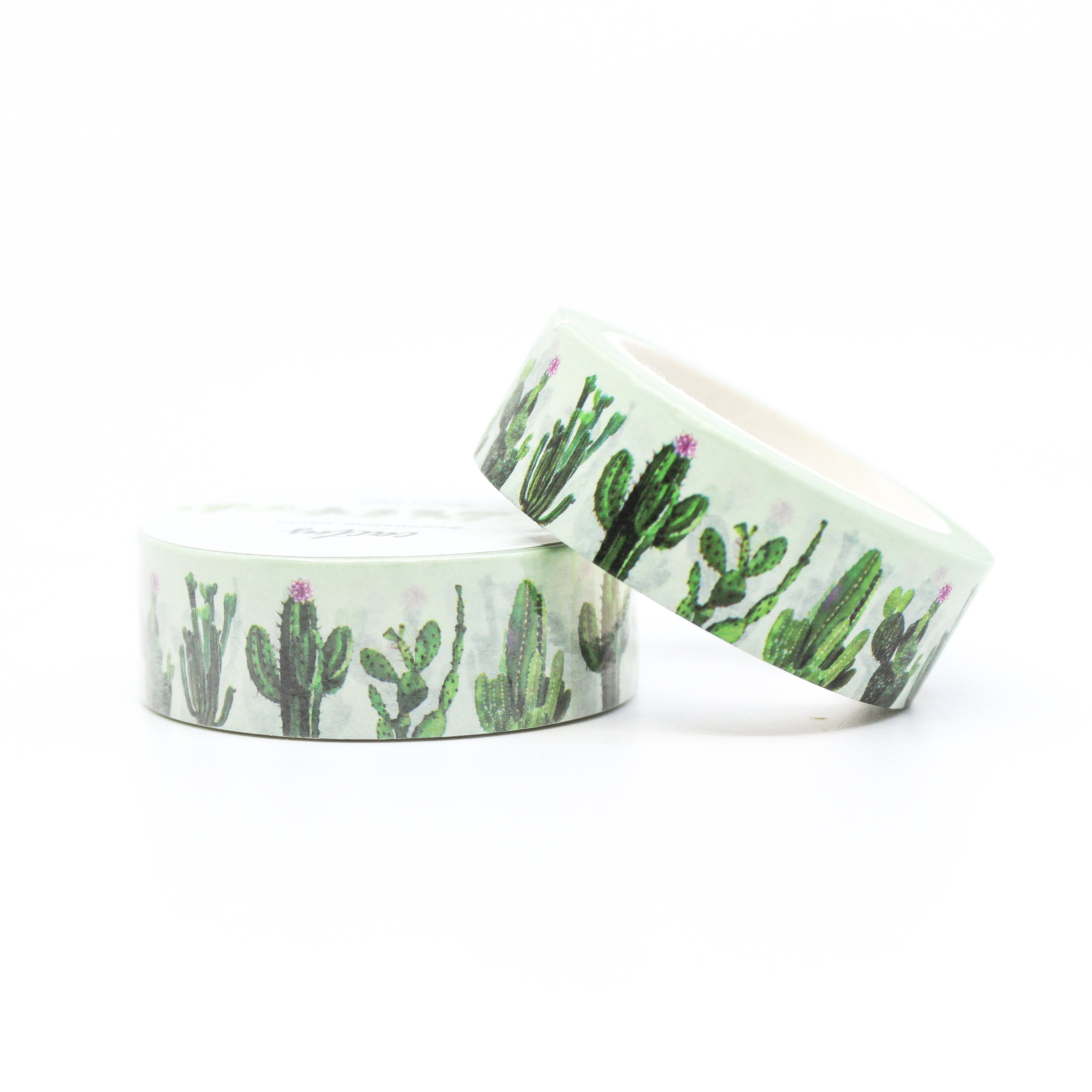 This is a cactus plant themed view of washi tapes from BBB Supplies Craft Shop