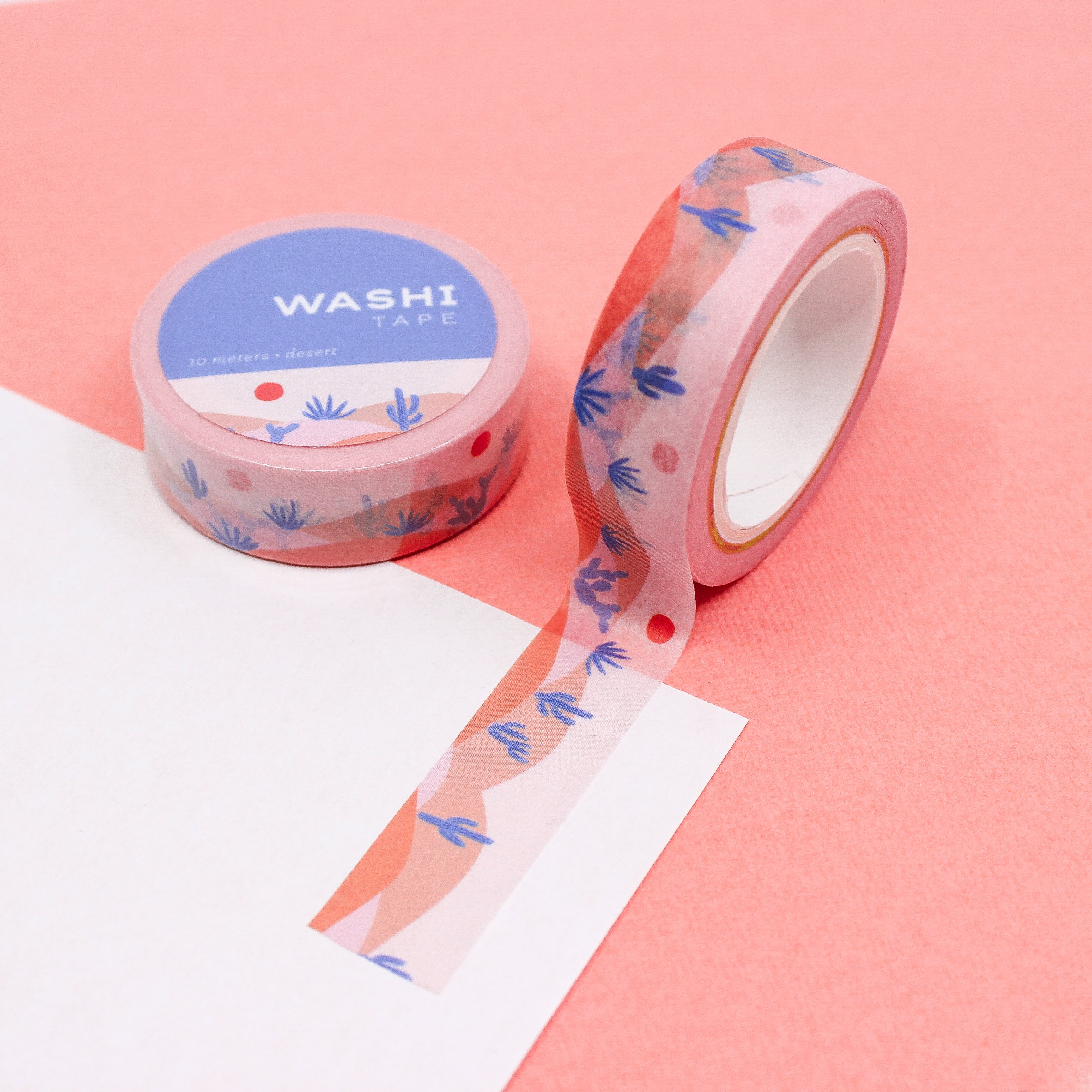 This is a purple and pink desert escape themed washi tape from BBB Supplies Craft Shop