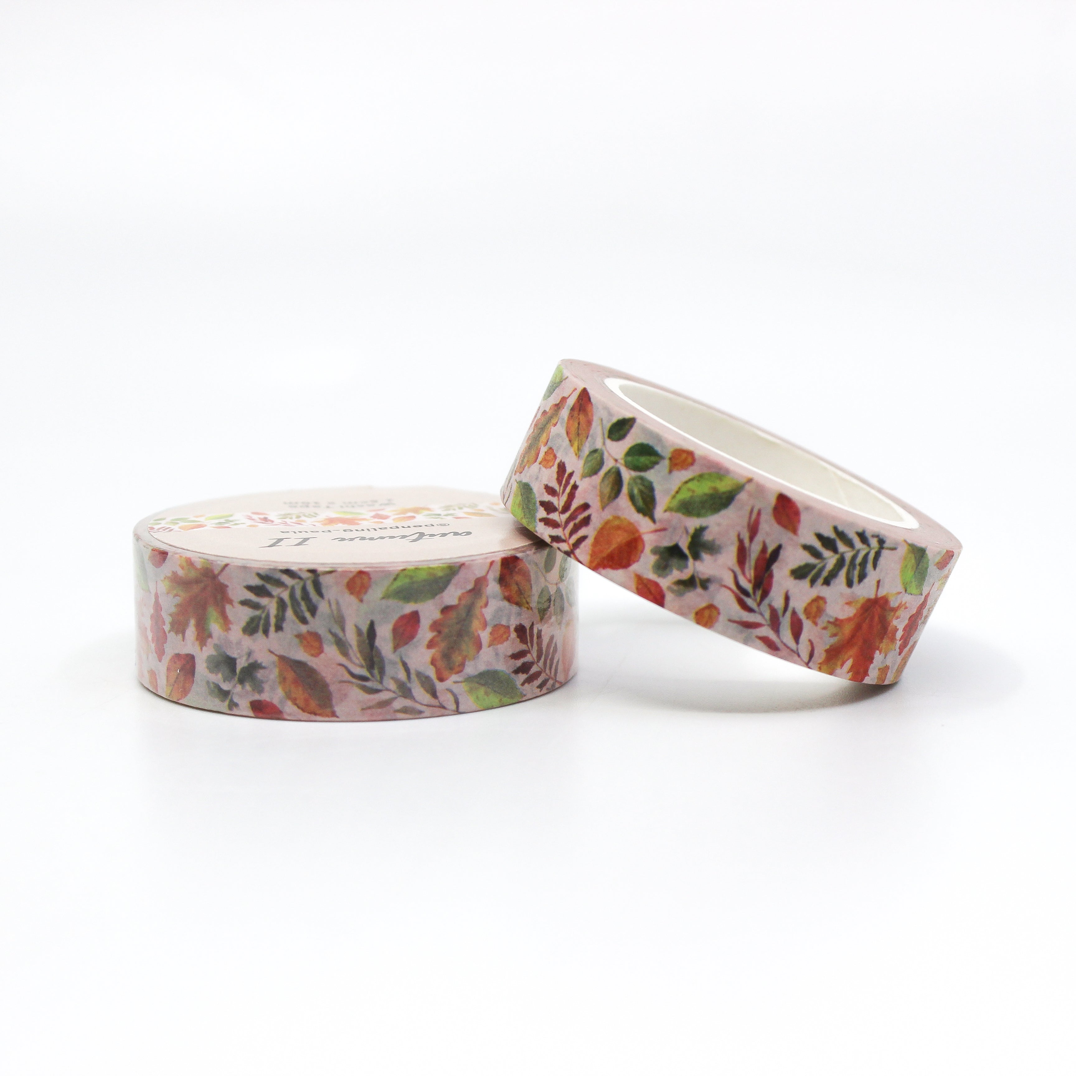 This is a pretty view of multi leaves flowers themed fall colors washi tape for Journal Supplies, Scrapbooking washi tapes from BBB Supplies Craft Shop