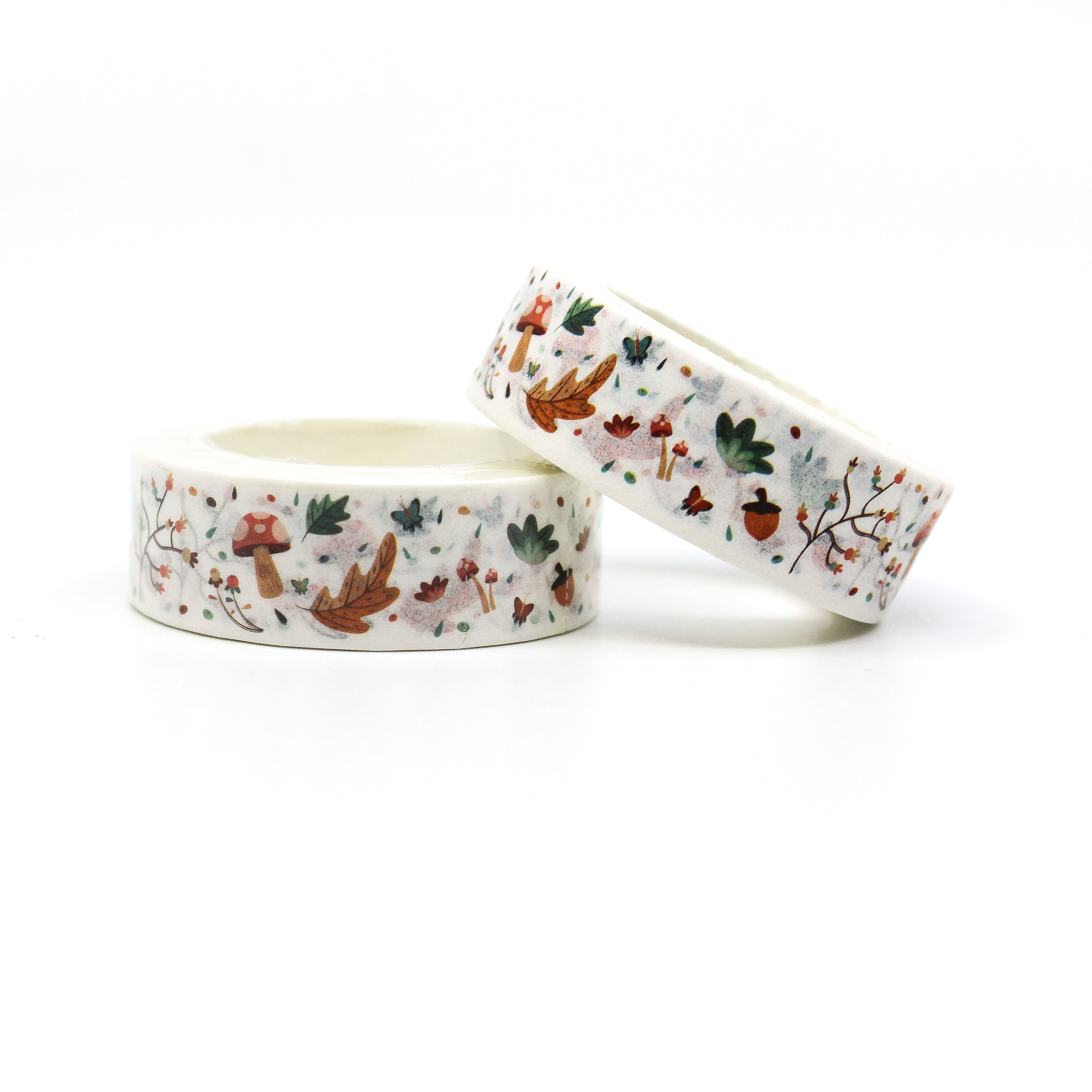 WHIMSICAL AUTUMN FALL THEME MUSHROOM WASHI TAPE  | PLANNER AND JOURNALING SUPPLIES | BBB SUPPLIES