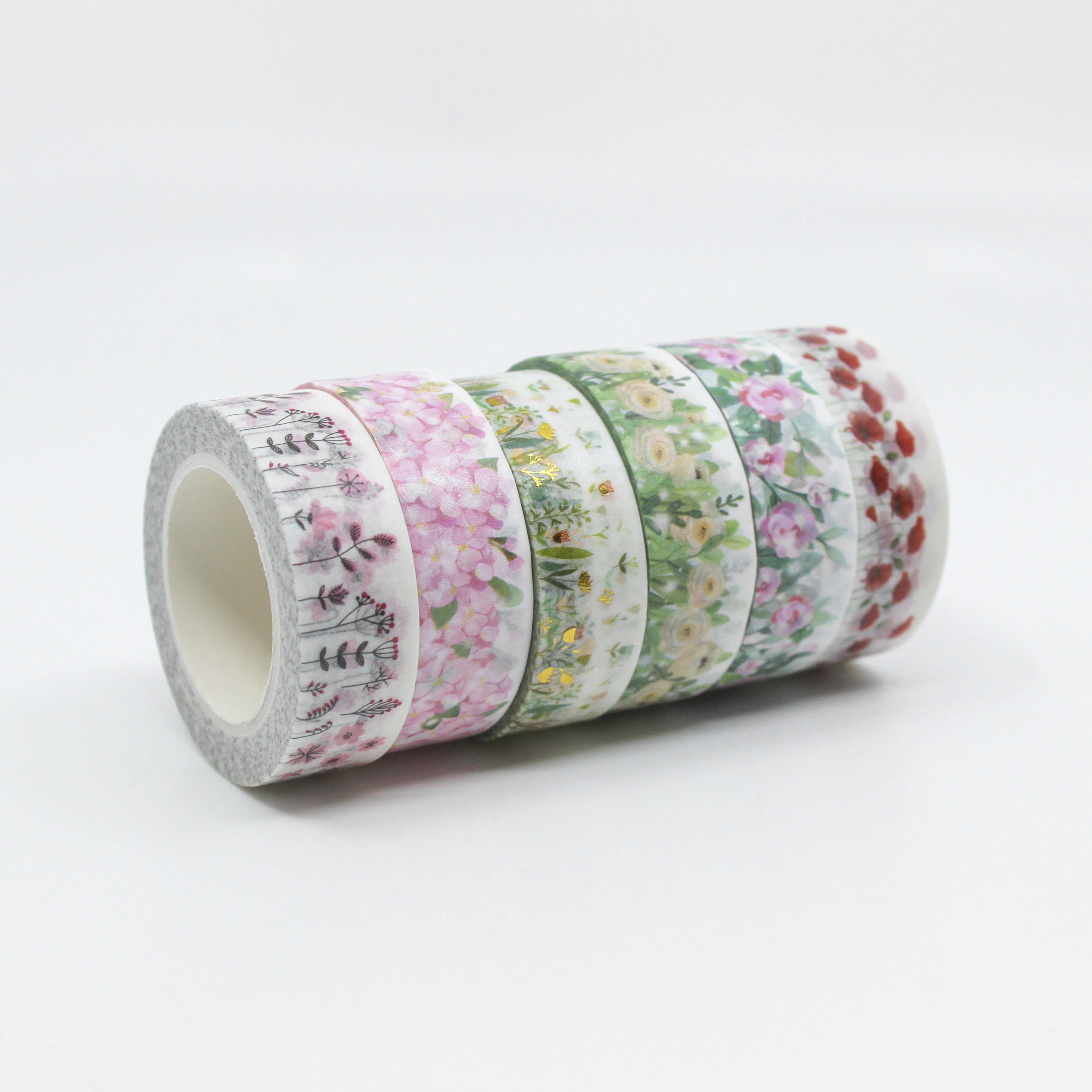 This is a cute pretty floral collections pattern washi tape for Journal Supplies, Scrapbooking washi tapes from BBB Supplies Craft Shop