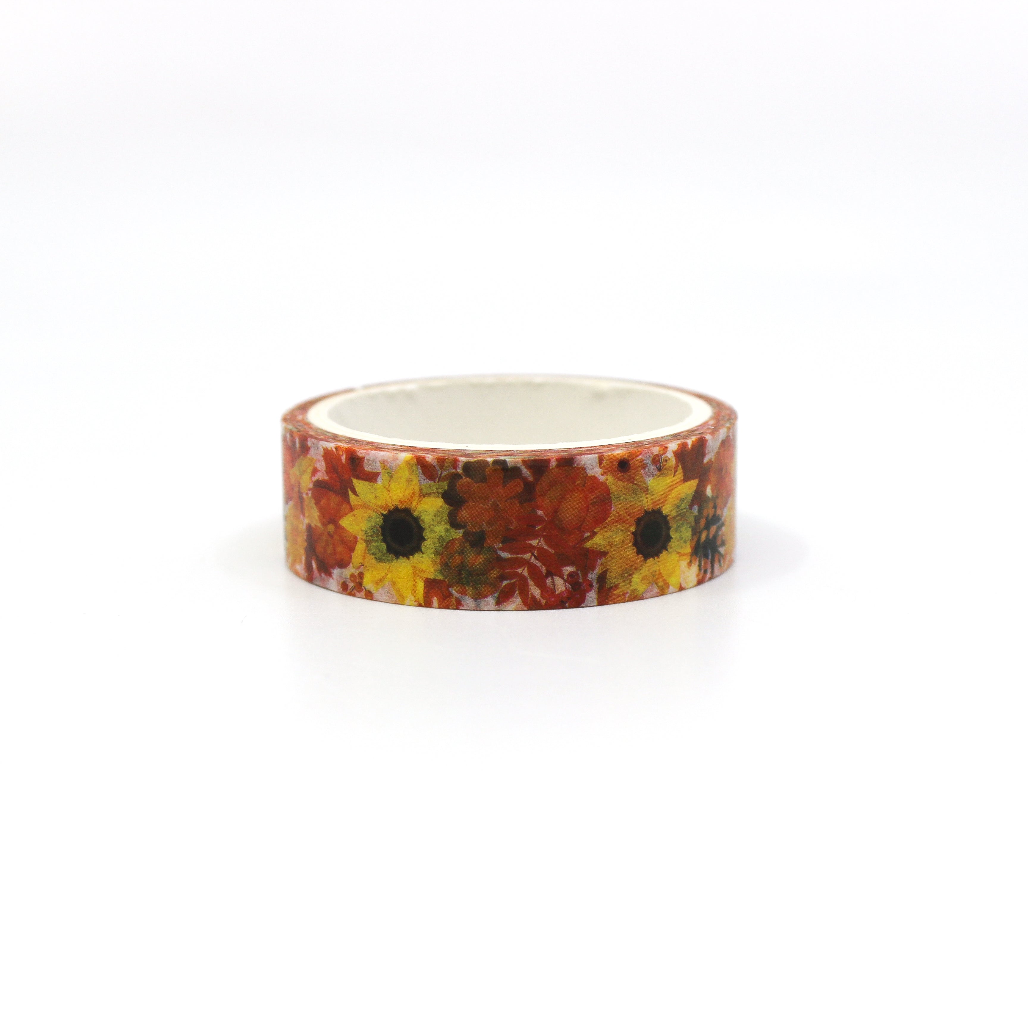 This shows autumn flowery pattern themed view of washi tape from BBB Supplies Craft Shop