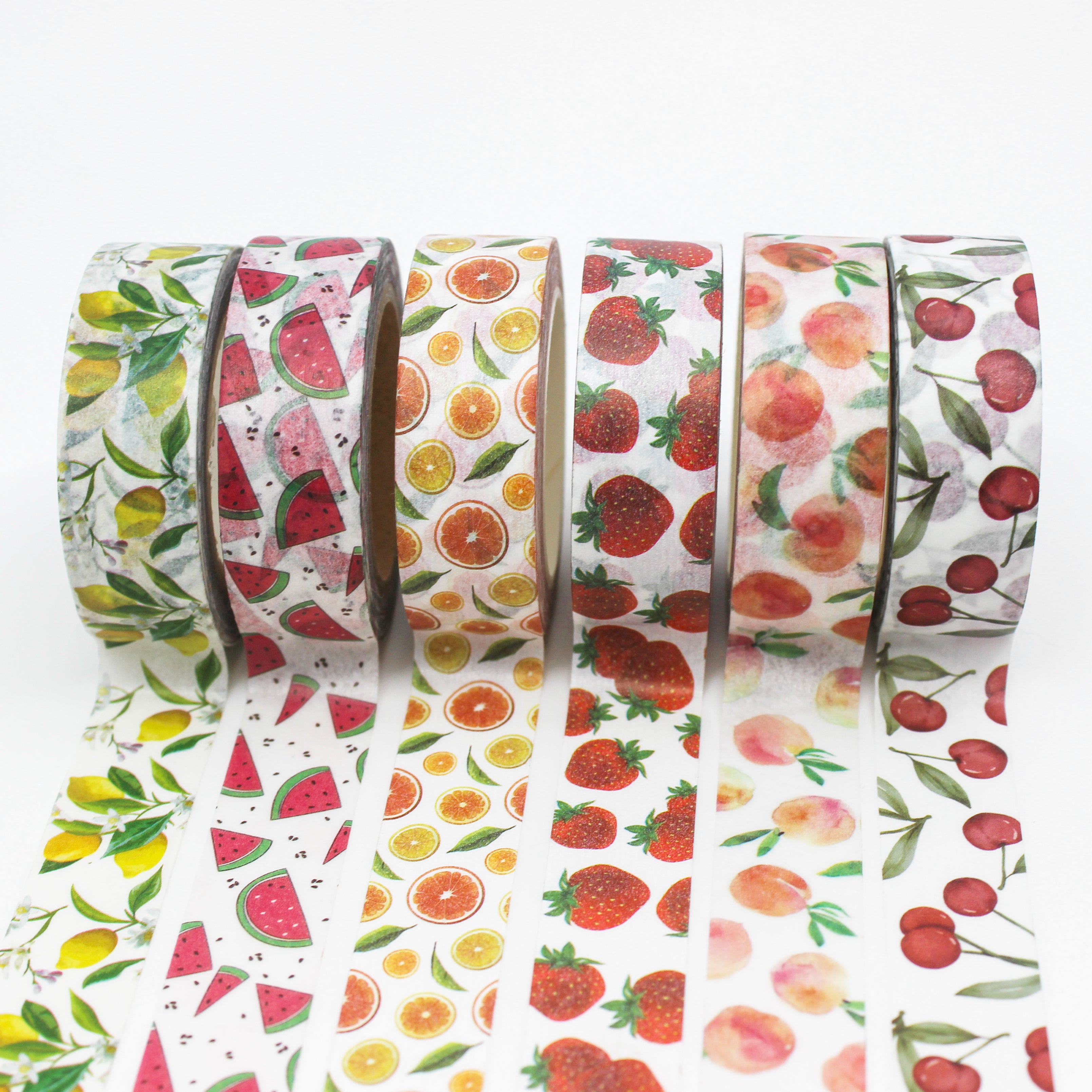 These are tropical fruit collections washi tape for Journal Supplies, Scrapbooking washi tapes from BBB Supplies Craft Shop