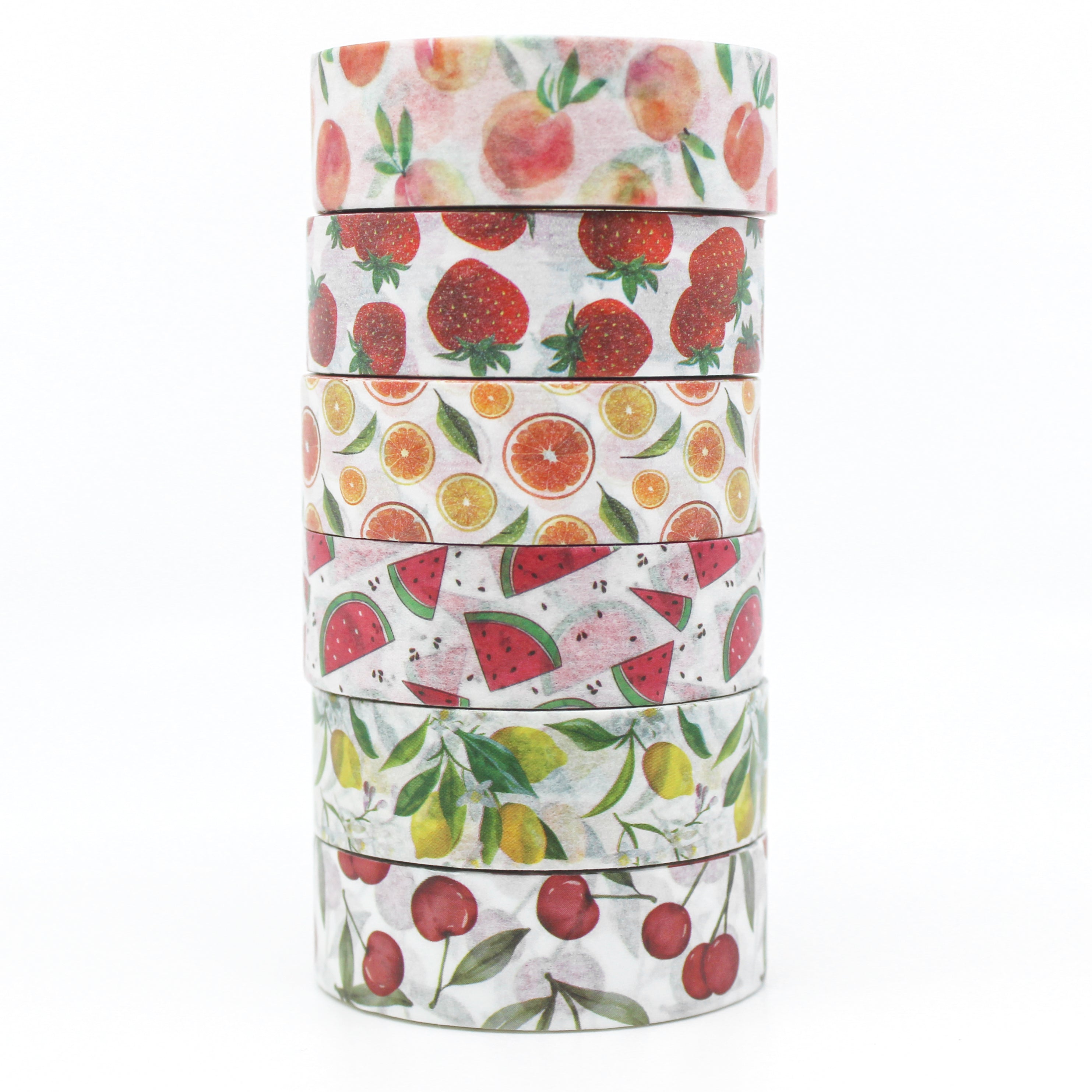 These are tropical fruit collections washi tape for Journal Supplies, Scrapbooking washi tapes from BBB Supplies Craft Shop