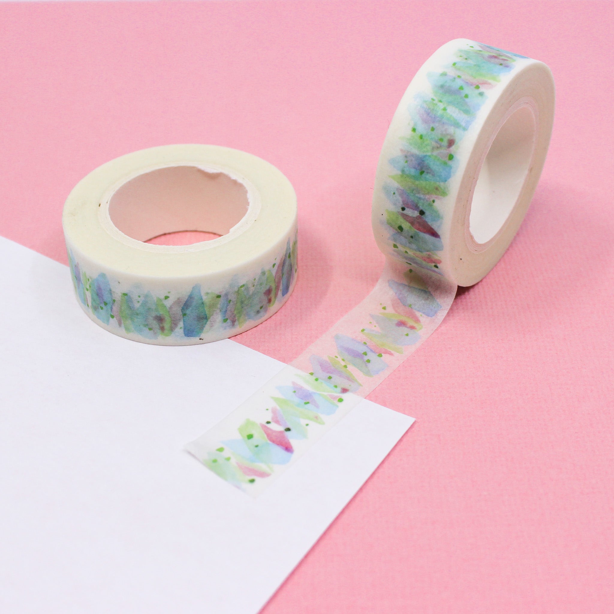 Green Crystal Geode Sparkling Washi Tape for your planner or craft project. This tape is sold by BBB Supplies Craft Shop.