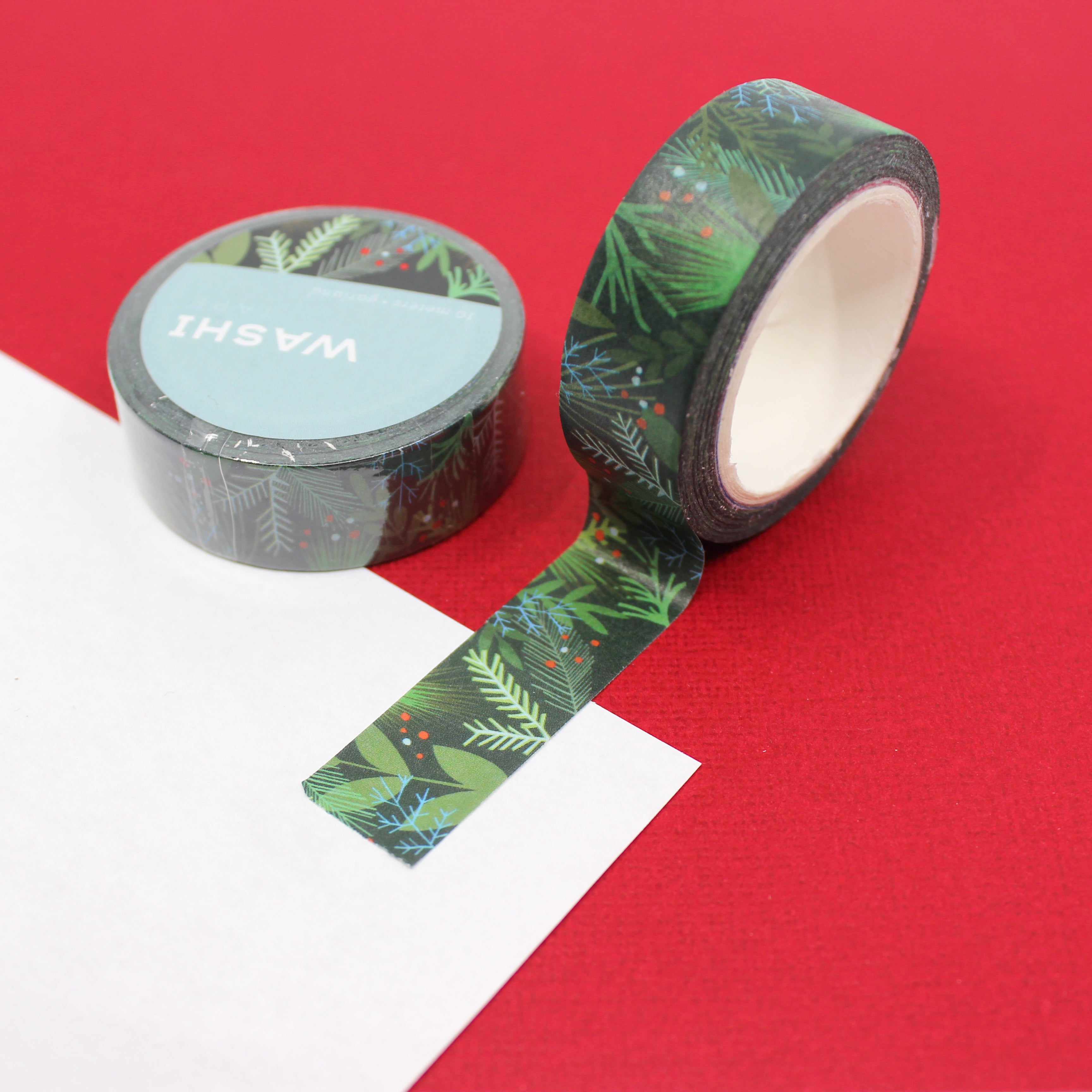 This is a Holiday garland pattern washi tape from BBB Supplies Craft Shop