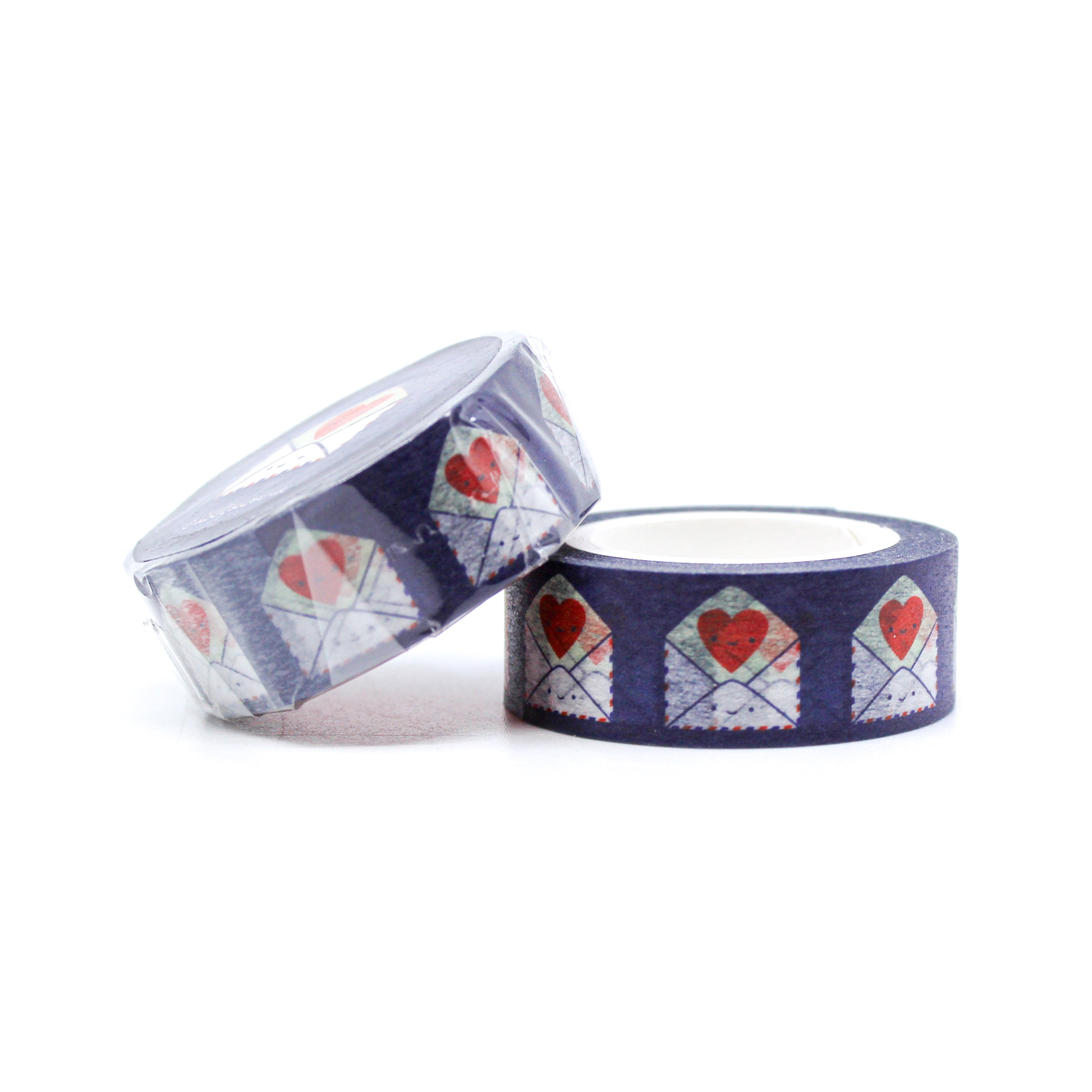 This is a cute send love heart snail mail collection washi tape for Journal Supplies, Scrapbooking washi tapes from BBB Supplies Craft Shop