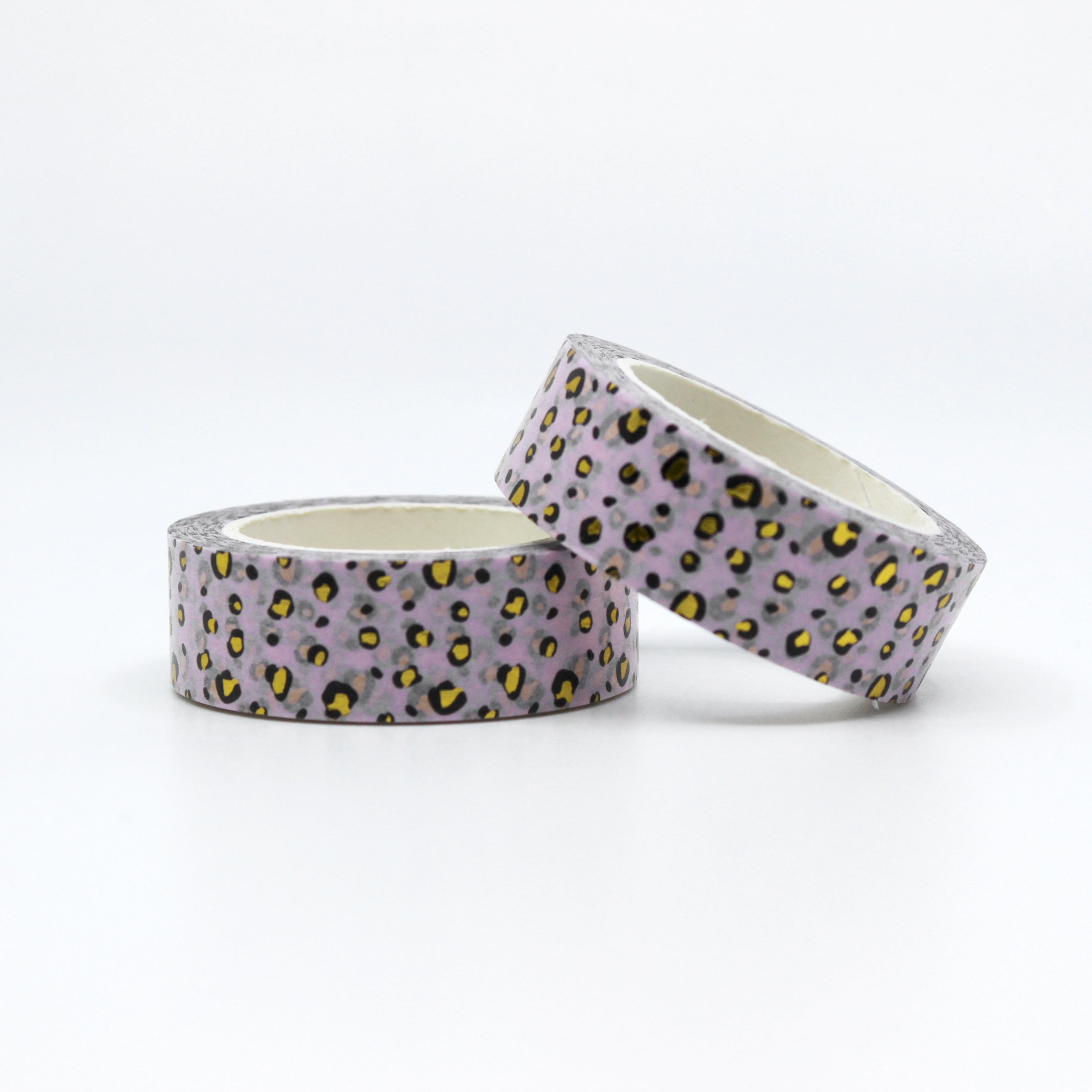 This is a pink gold leopard animal prints washi tapes from BBB Supplies Craft Shop