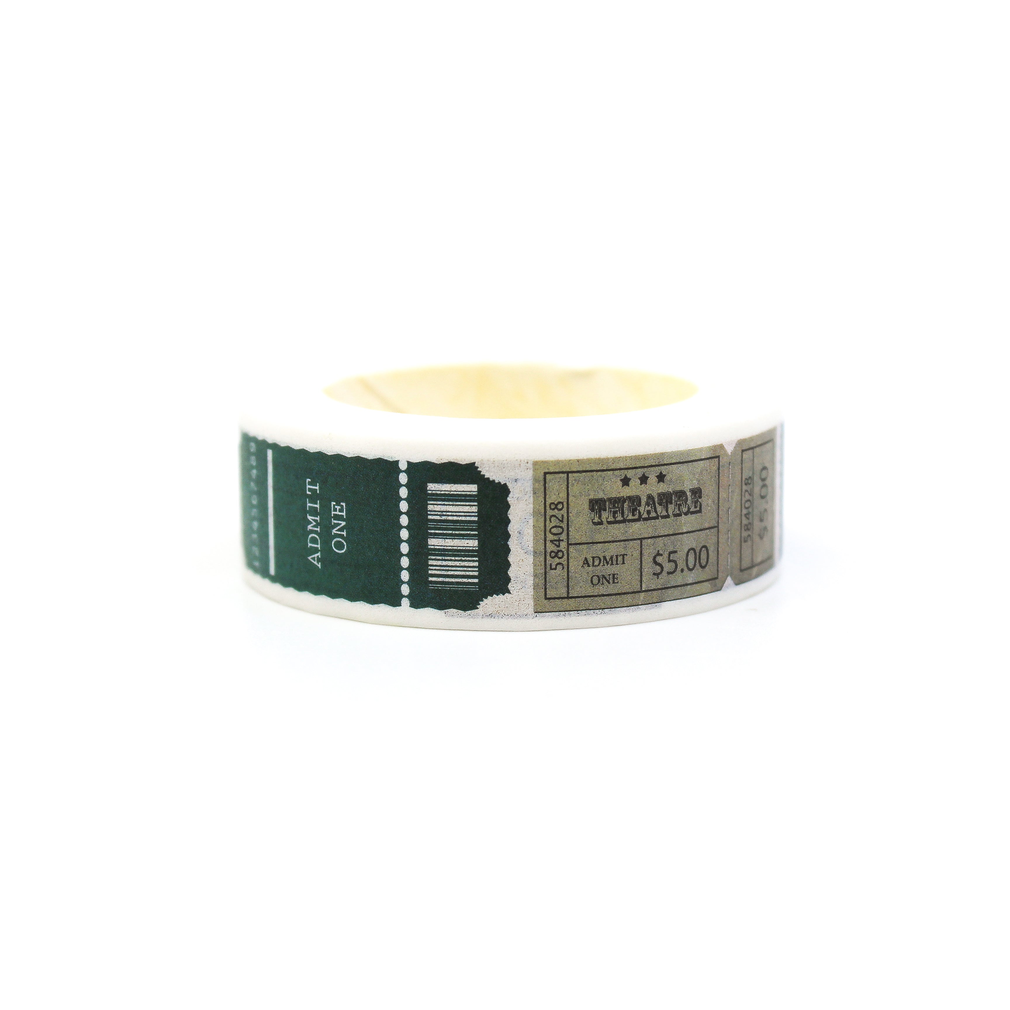 This is an adorable movie ticket pattern themed view of washi tapes from BBB Supplies Craft Shop
