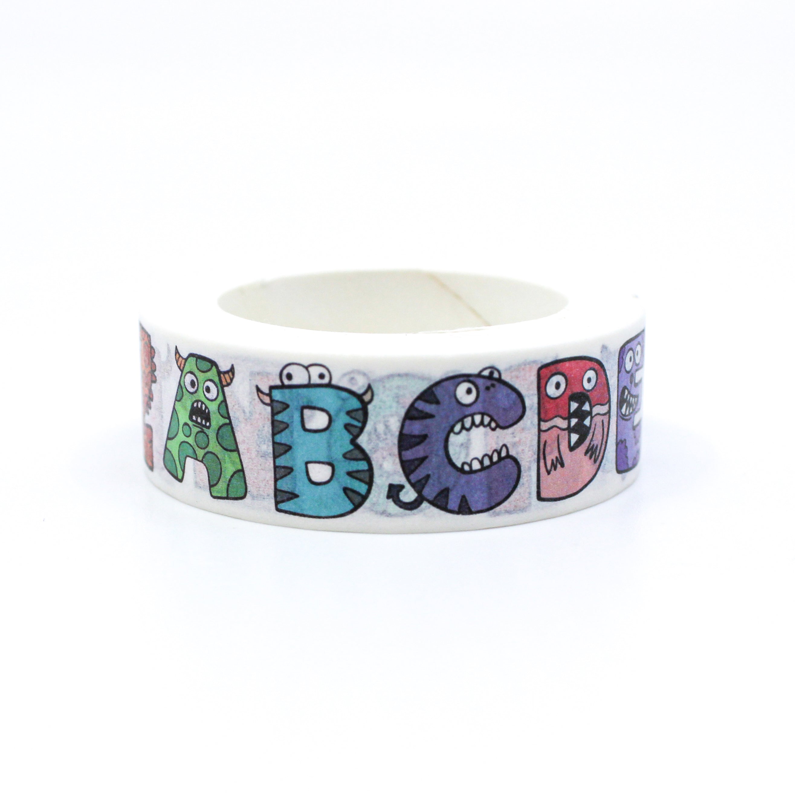 This is a fun monster alphabet letters washi tape from BBB Supplies Craft Shop