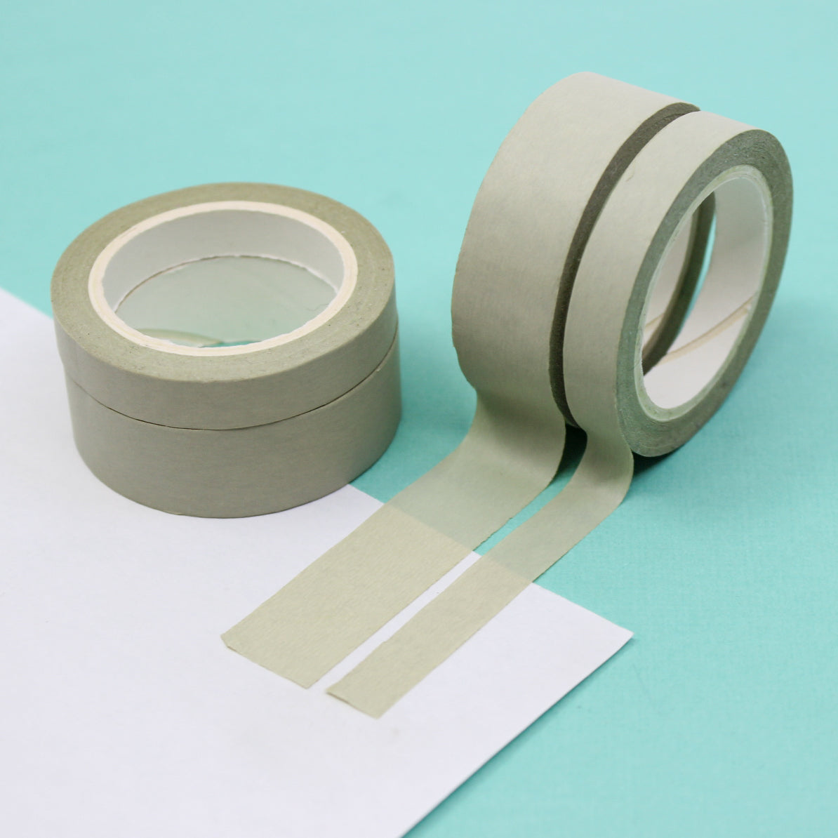 This neutral warm grey solid washi tape is vibrant and fun. This washi tape is part of our solid neon thick-thin matching duo washi collection. Find the perfect color for any project in BBB Supplies' thick-thin solids collection, from neon to neutral to pastel and more. This tape is sold at BBB Supplies Craft Shop.