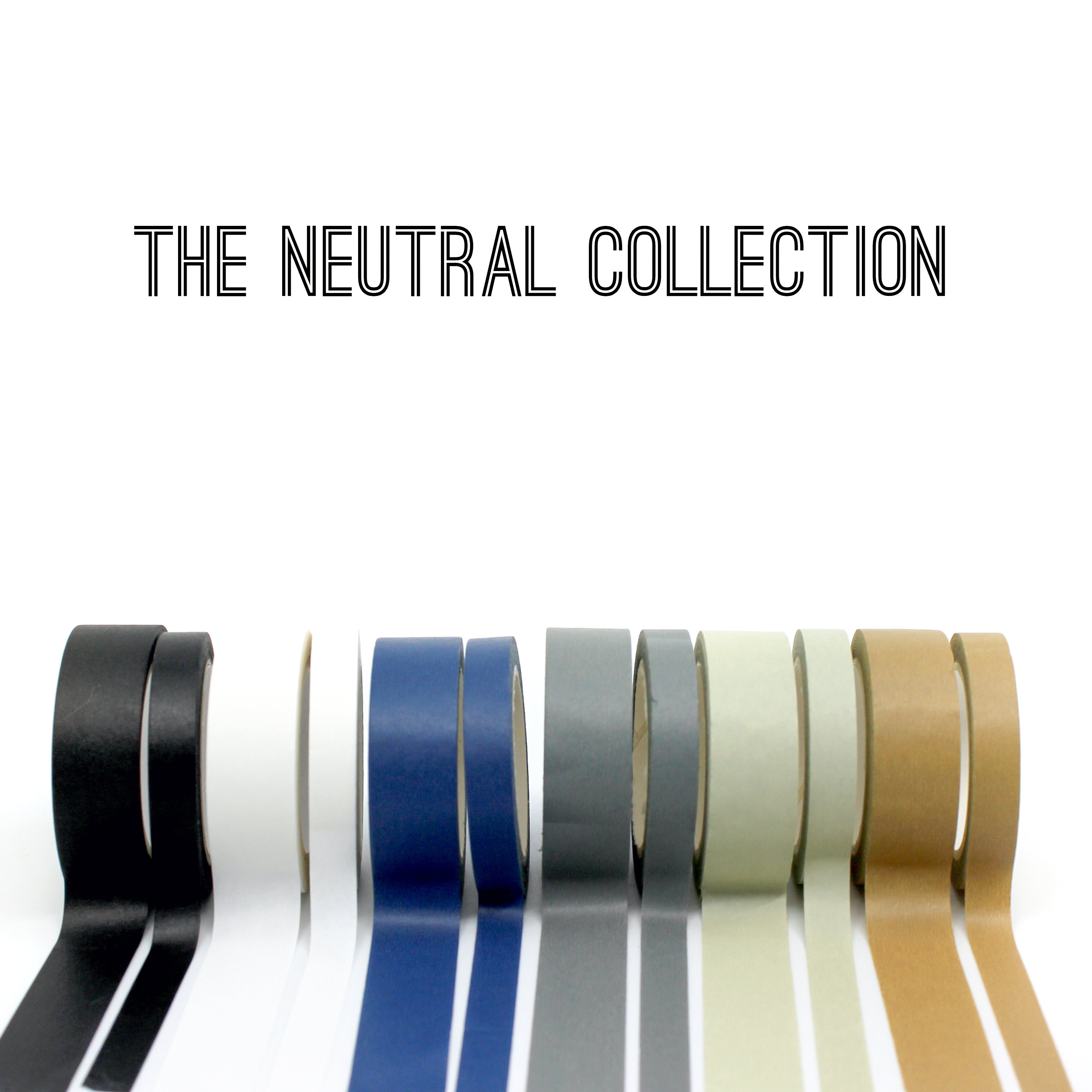 This neutral navy blue solid washi tape is vibrant and fun. This washi tape is part of our solid neon thick-thin matching duo washi collection. Find the perfect color for any project in BBB Supplies' thick-thin solids collection, from neon to neutral to pastel and more. This tape is sold at BBB Supplies Craft Shop.